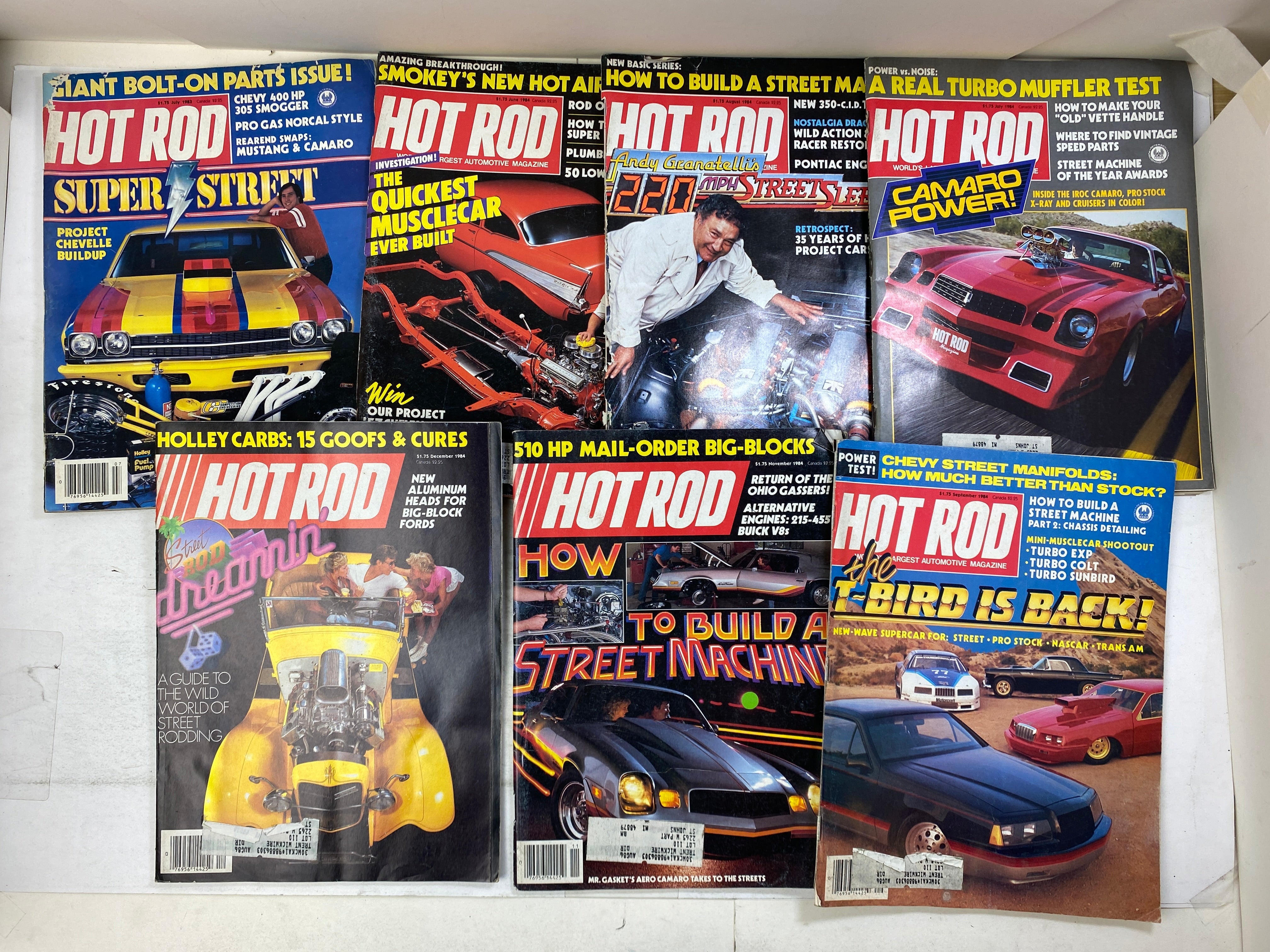 Lot of 13 Hot Rod Magazines 1977-1984