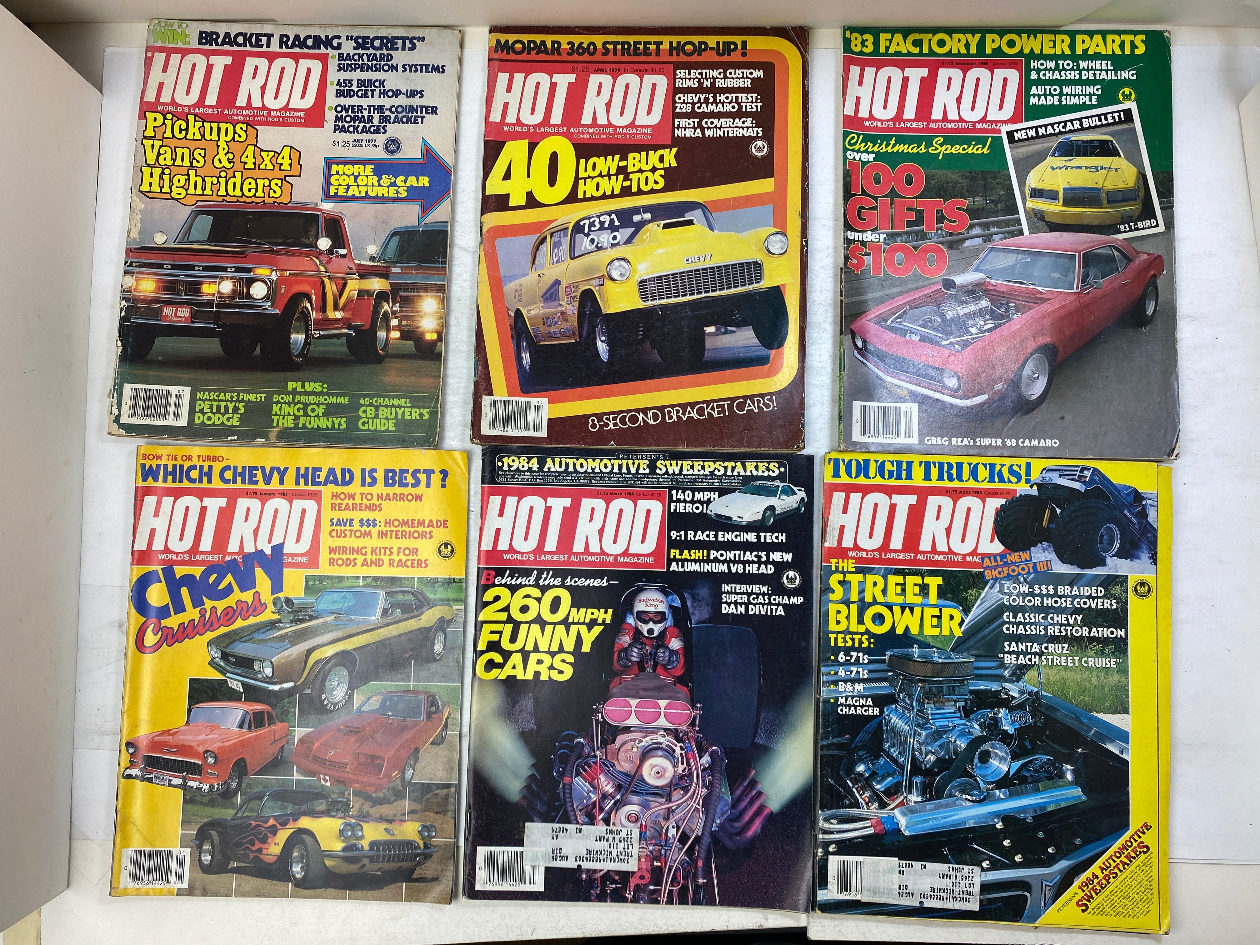 Lot of 13 Hot Rod Magazines 1977-1984