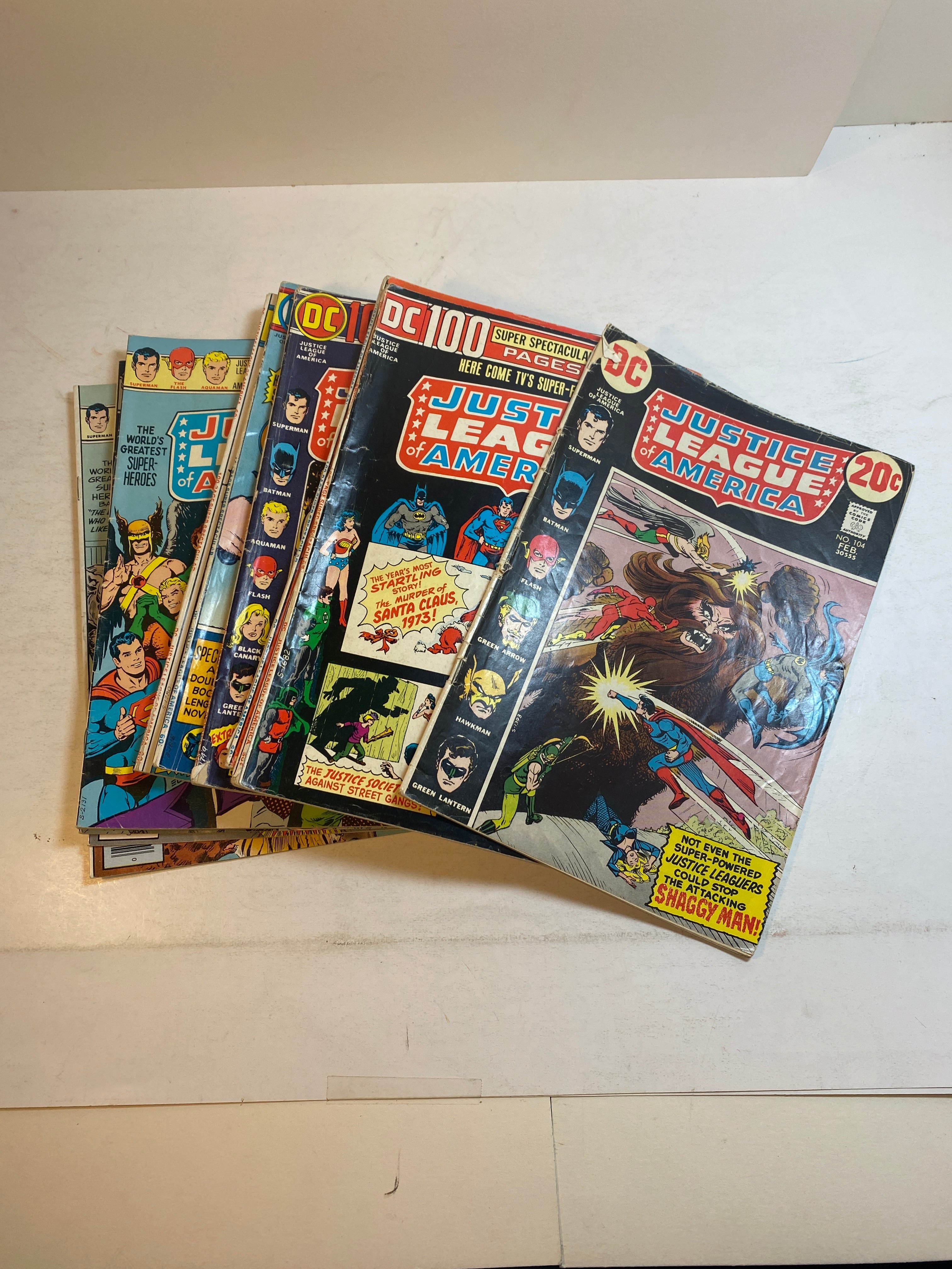 Lot of 13 Justice League of America DC Comics 104-131 1973-1976