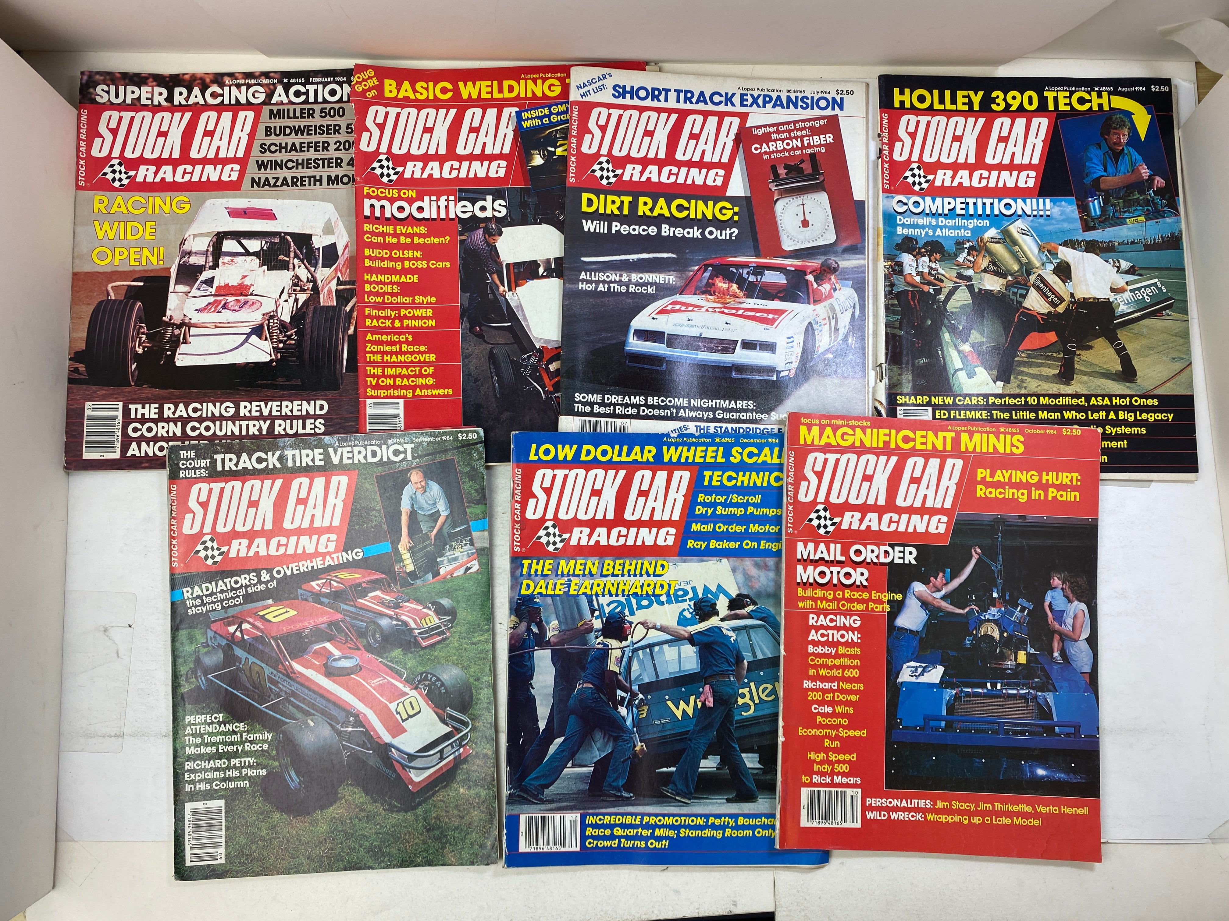 Lot of 13 Stock Car Racing Magazine 1981-1984