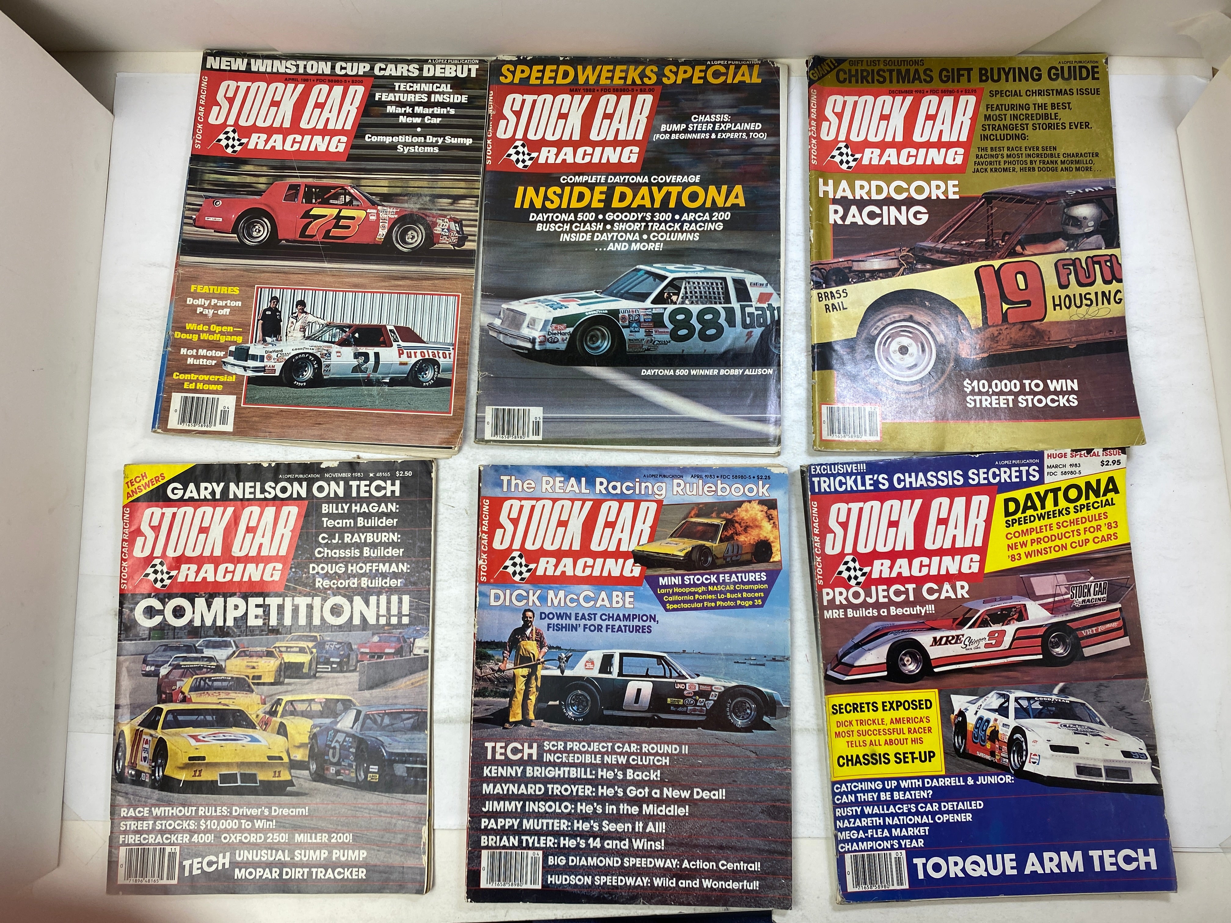 Lot of 13 Stock Car Racing Magazine 1981-1984