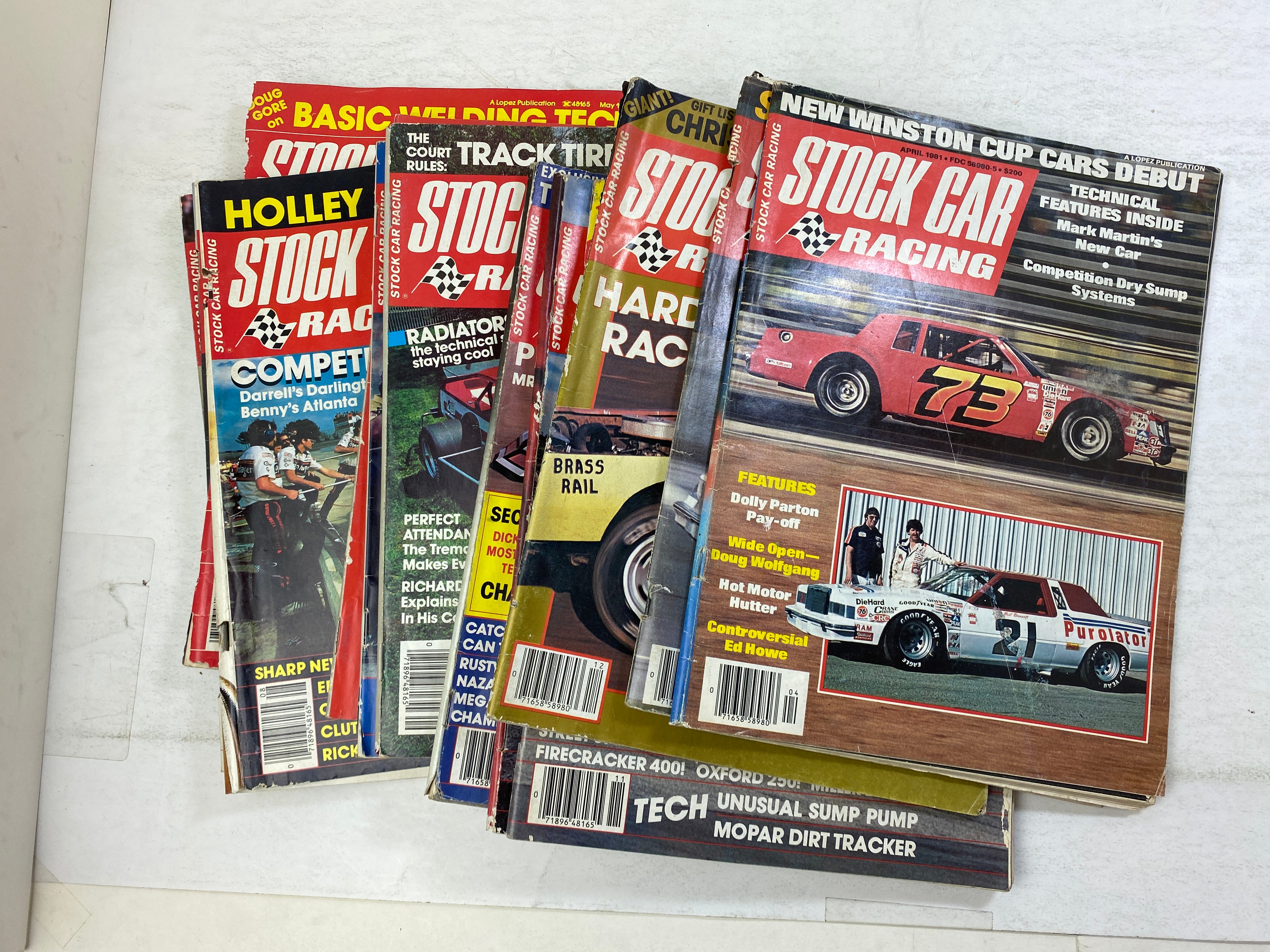 Lot of 13 Stock Car Racing Magazine 1981-1984