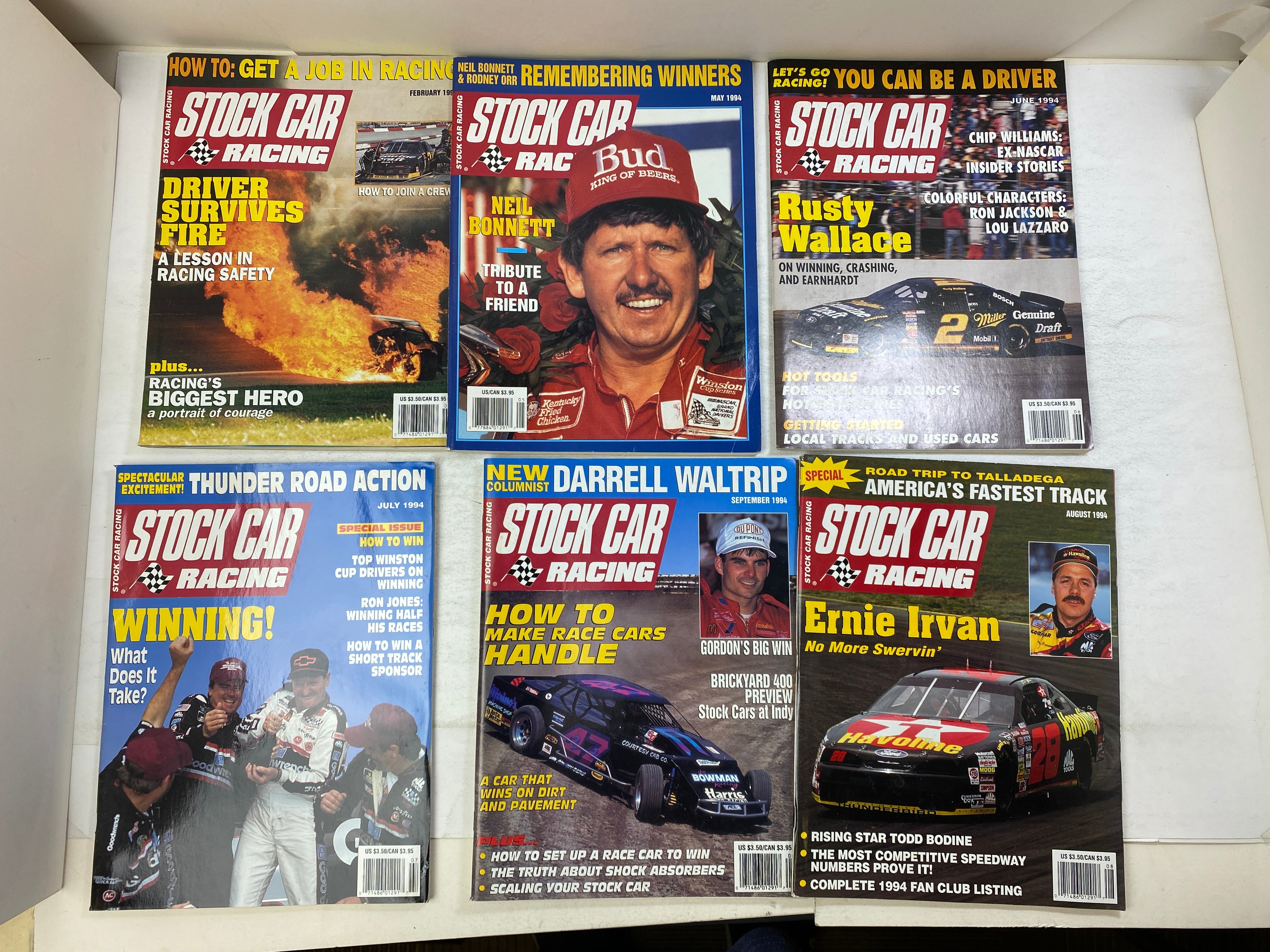 Lot of 13 Stock Car Racing Magazine 1994-1996