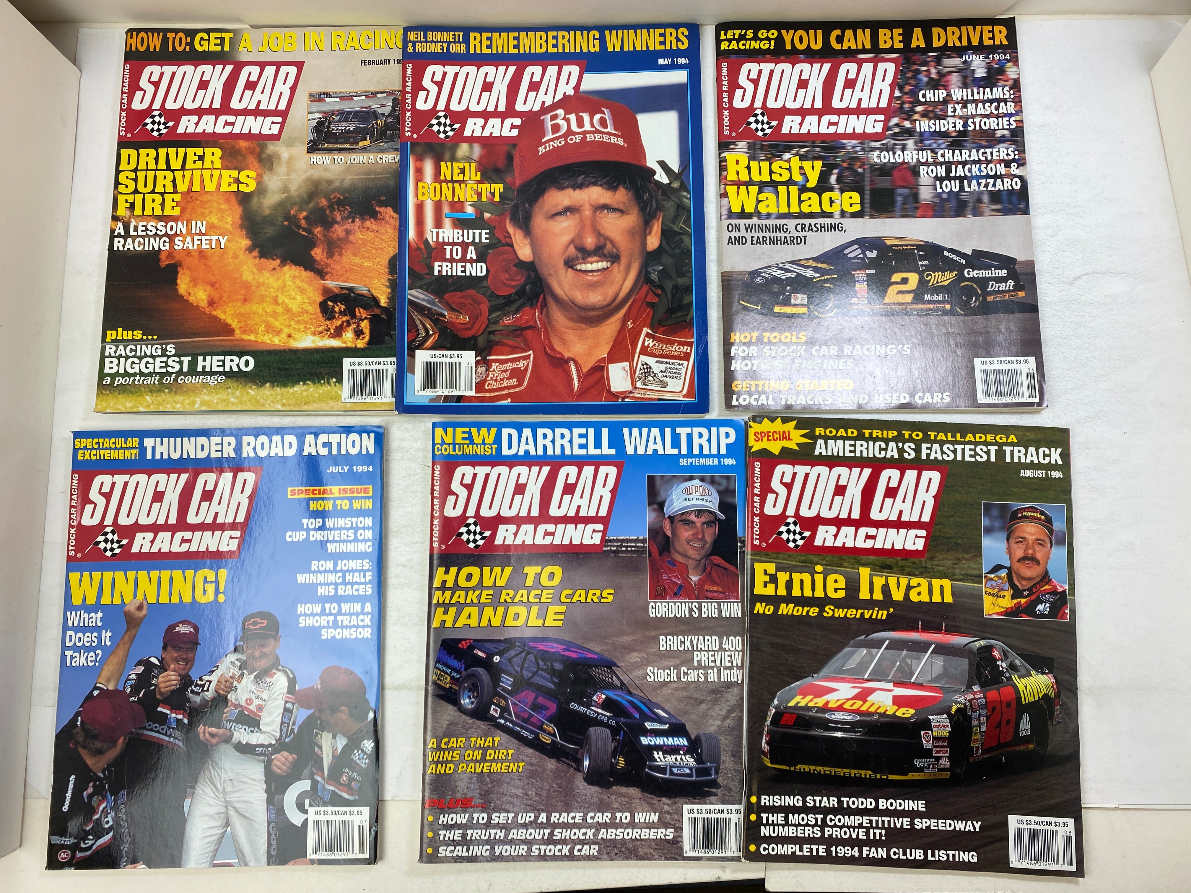 Lot of 13 Stock Car Racing Magazine 1994-1996