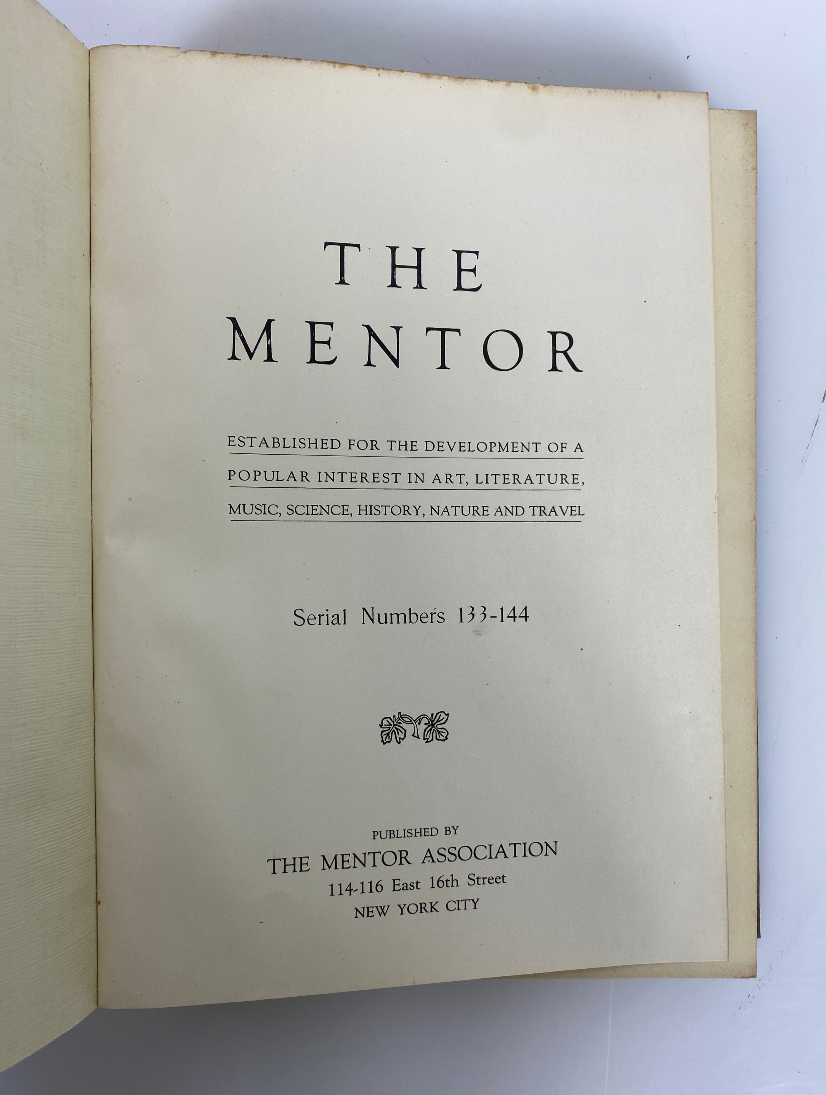 Lot of 13: The Mentor Serials 1-133 & Index Mentor Association HC