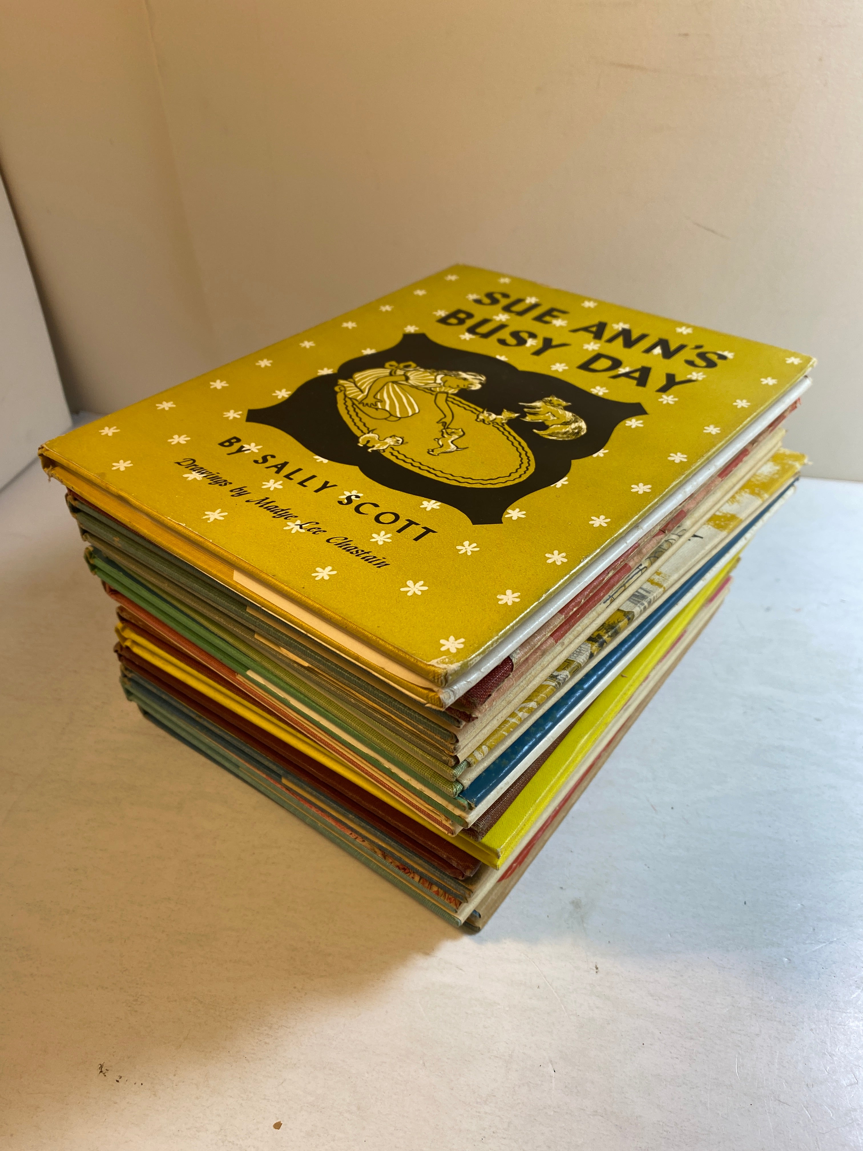 Lot of 13 Vintage Sally Scott Children's Books HC 1943-1962