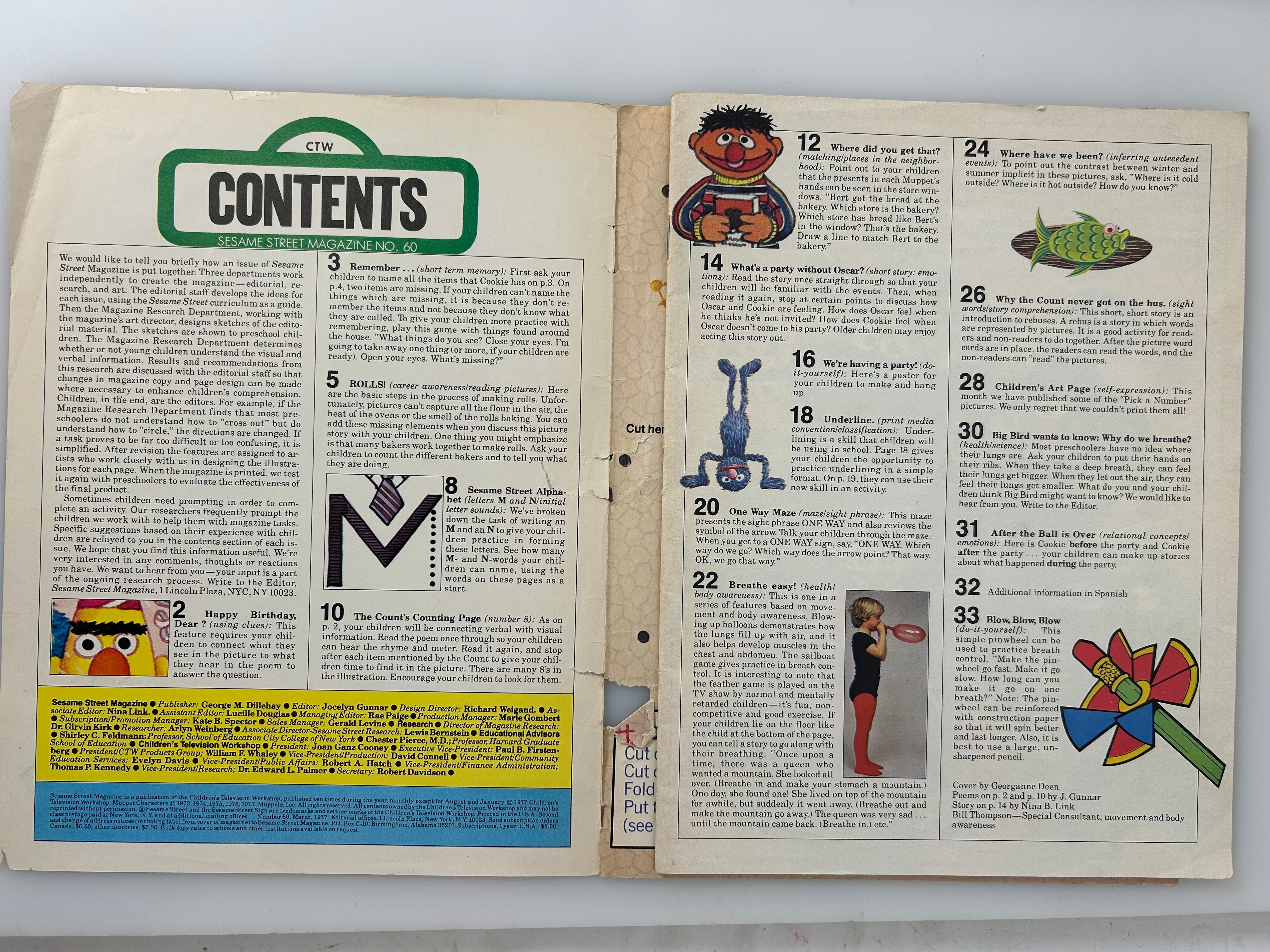 Lot of 13 Vintage Sesame Street Magazines for Kids 1977-1979