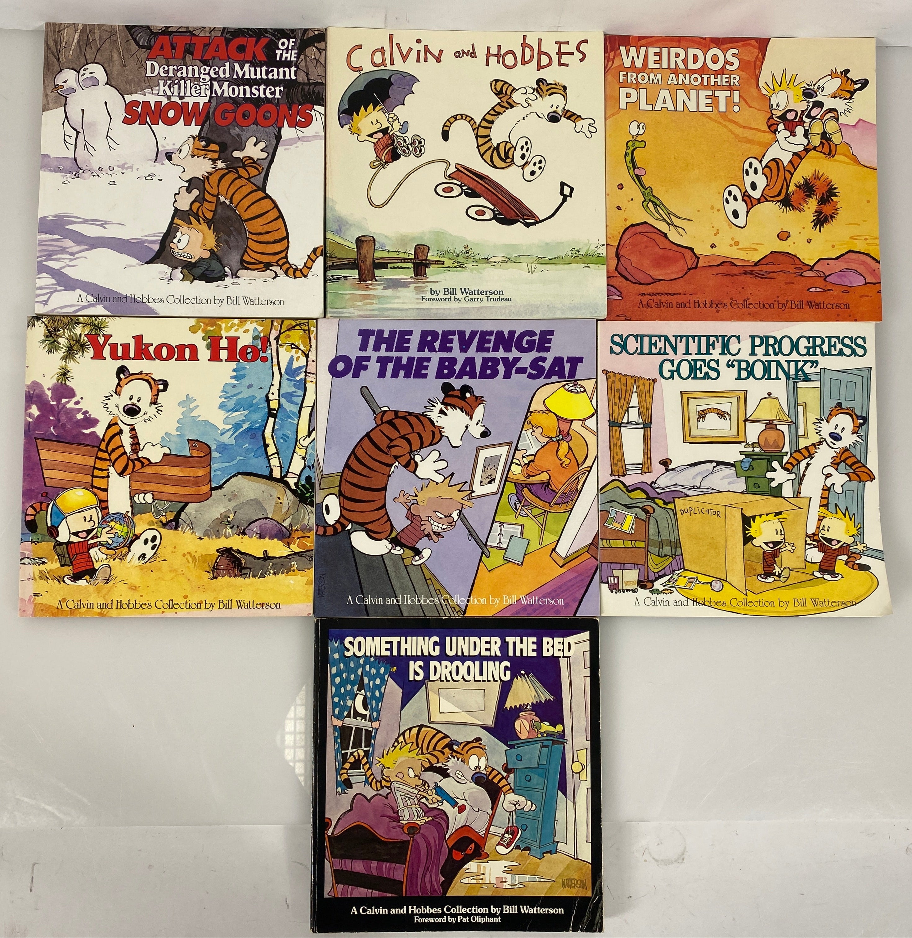 Lot of 14 Calvin and Hobbes Comic Strip Books (1988-1997)