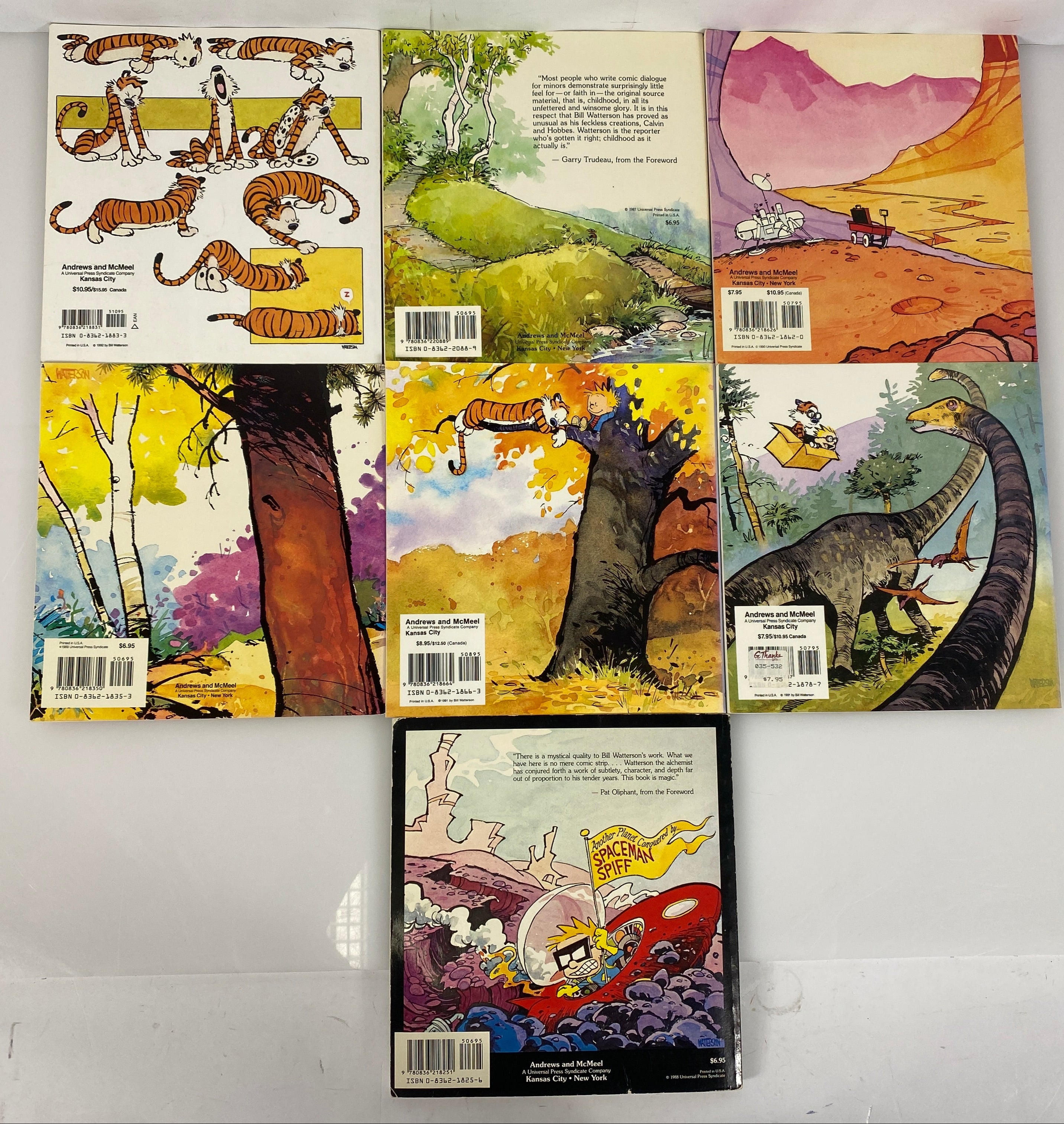 Lot of 14 Calvin and Hobbes Comic Strip Books (1988-1997)