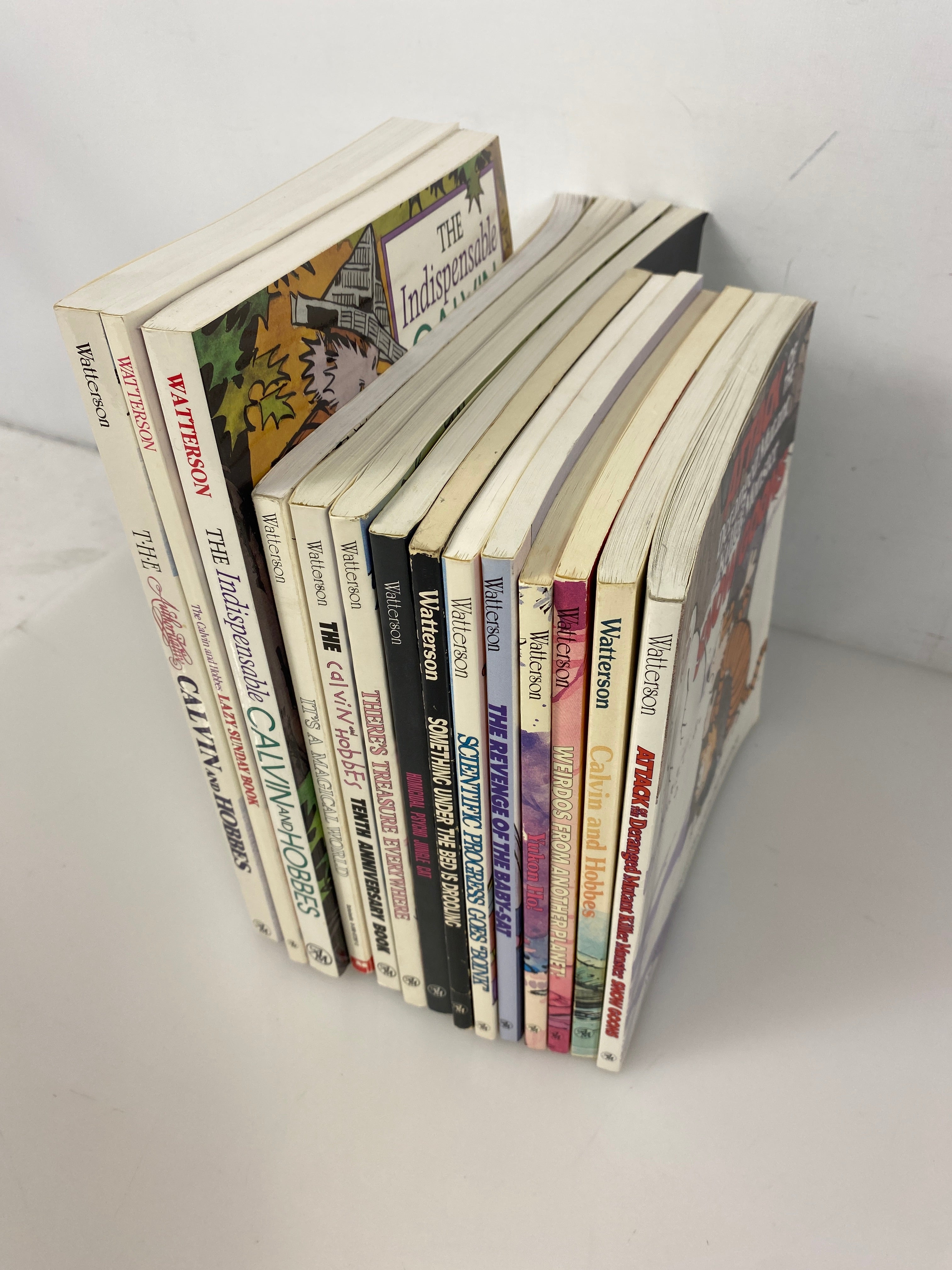 Lot of 14 Calvin and Hobbes Comic Strip Books (1988-1997)