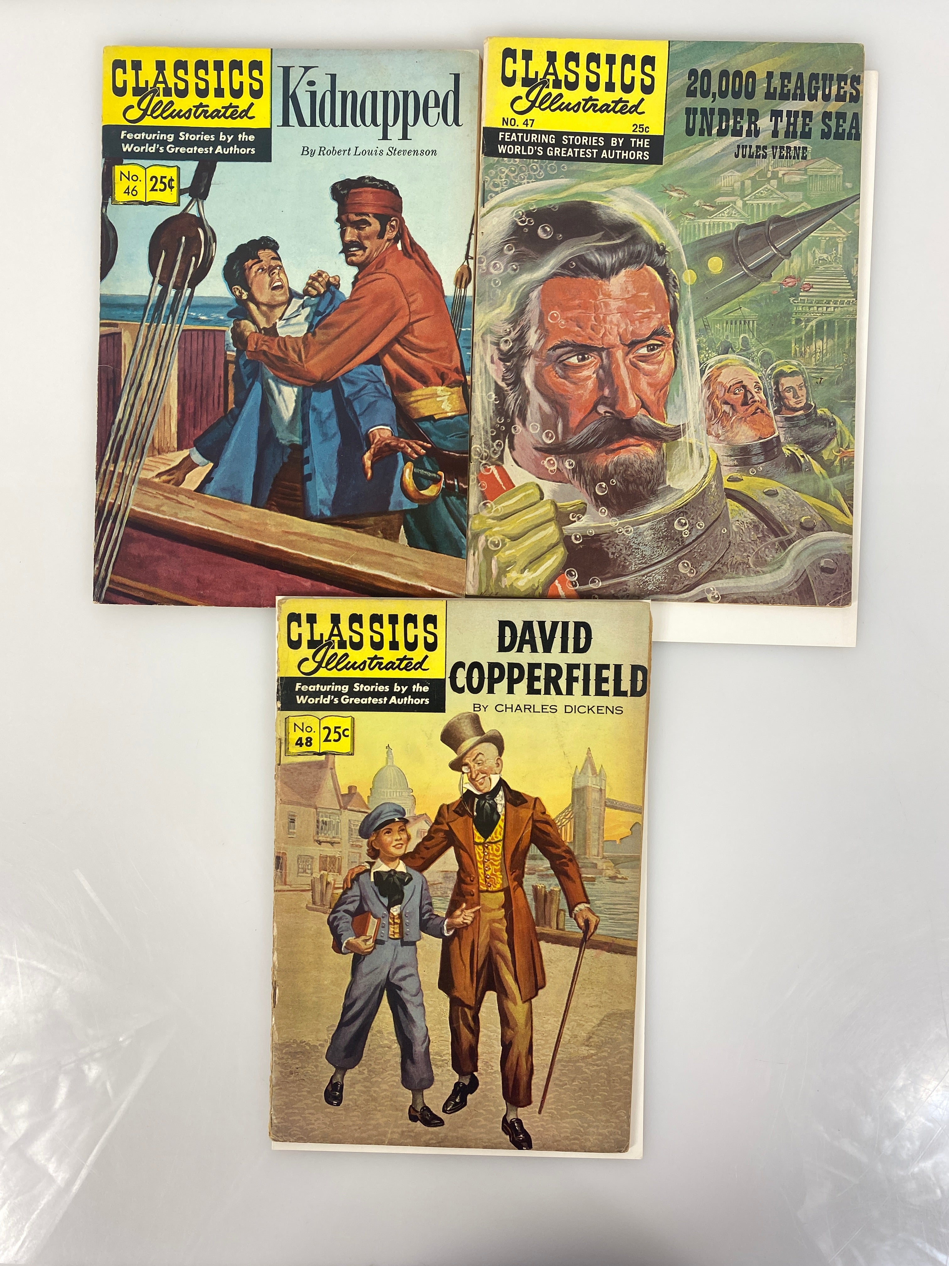 Lot of 14 Classics Illustrated Comics 31-49 Line Drawn Covers 1940s-1950s hrn41-118