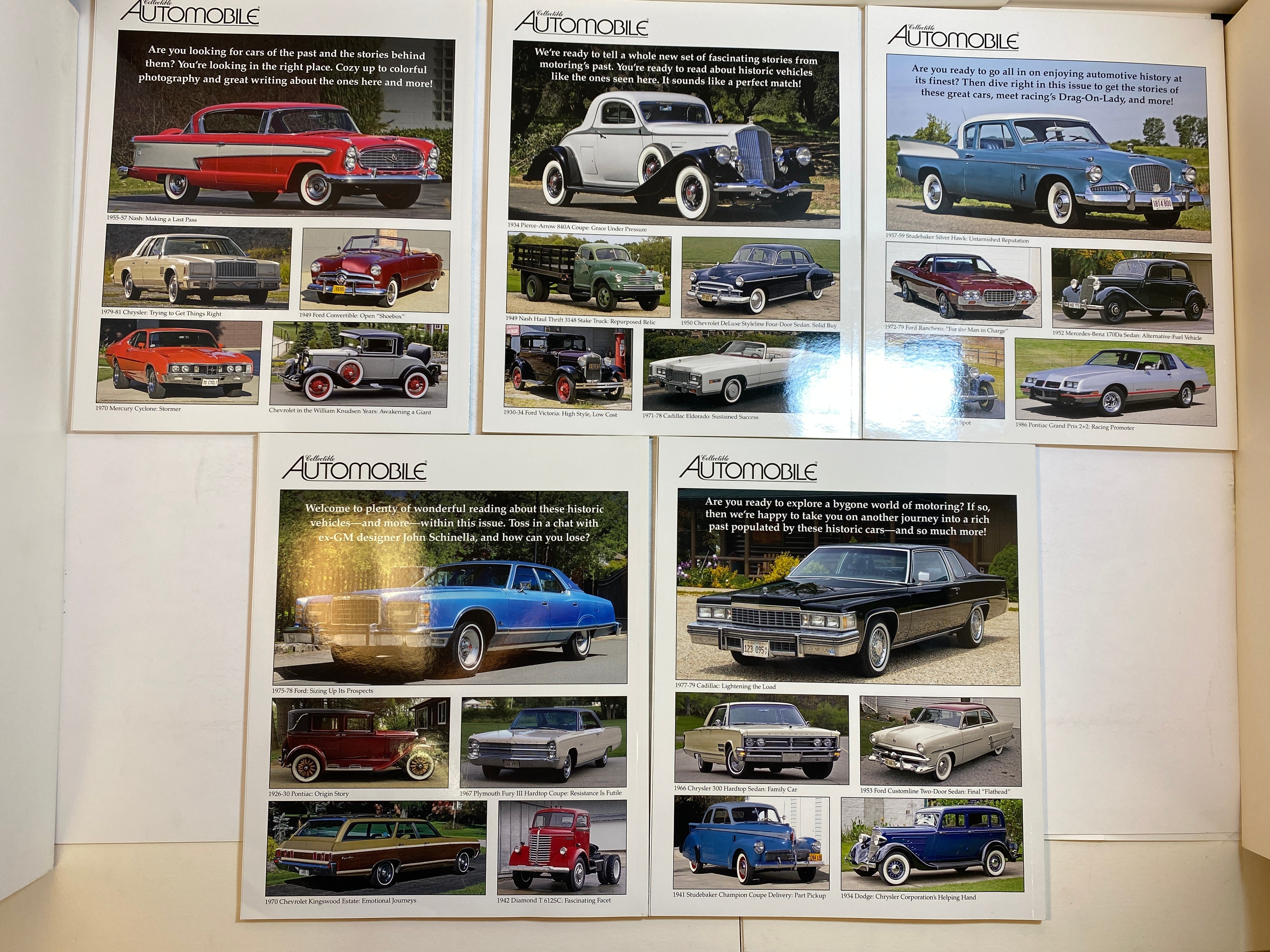 Lot of 14 Collectible Automobile Magazine 2020-2022