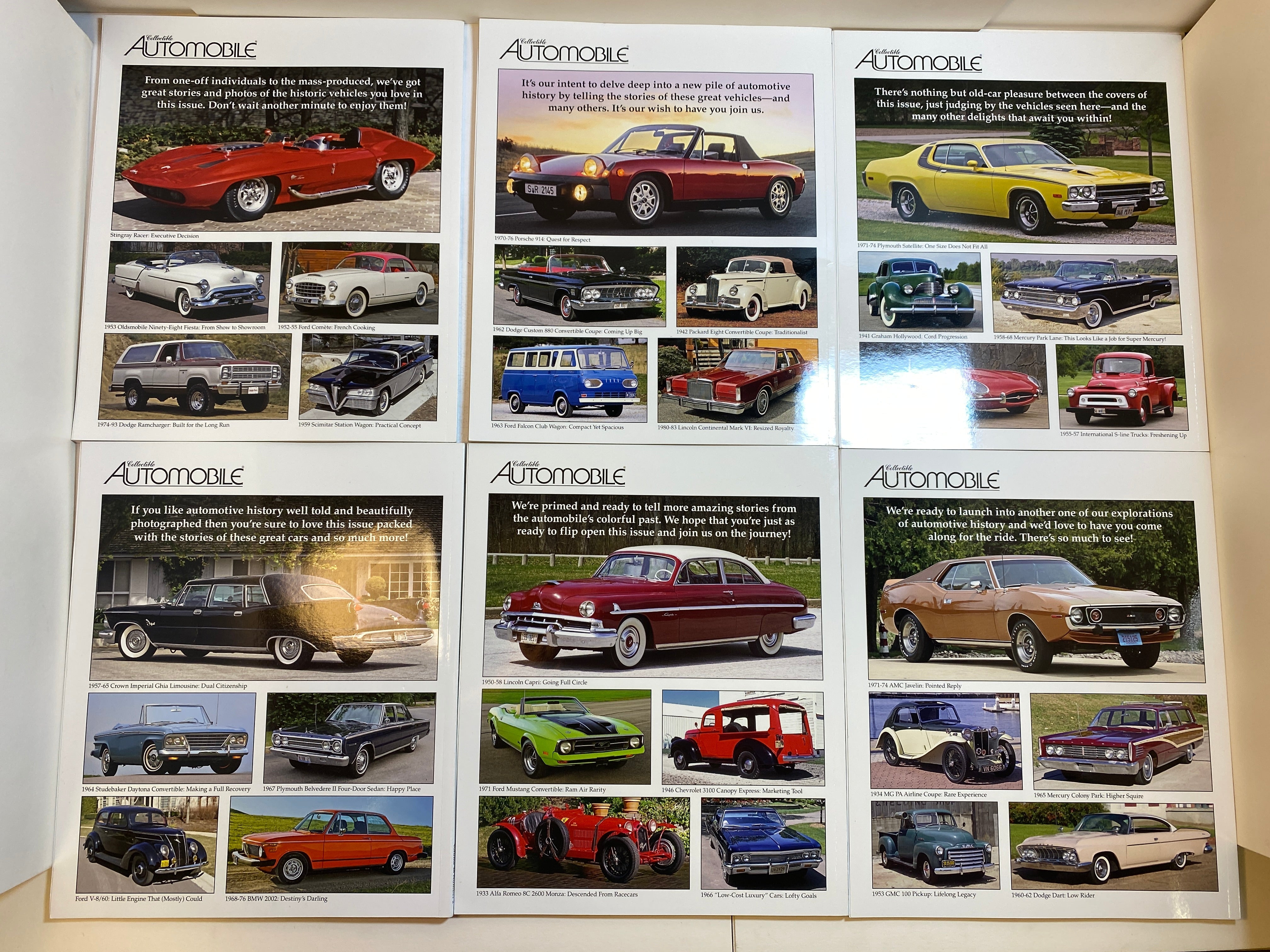 Lot of 14 Collectible Automobile Magazine 2020-2022