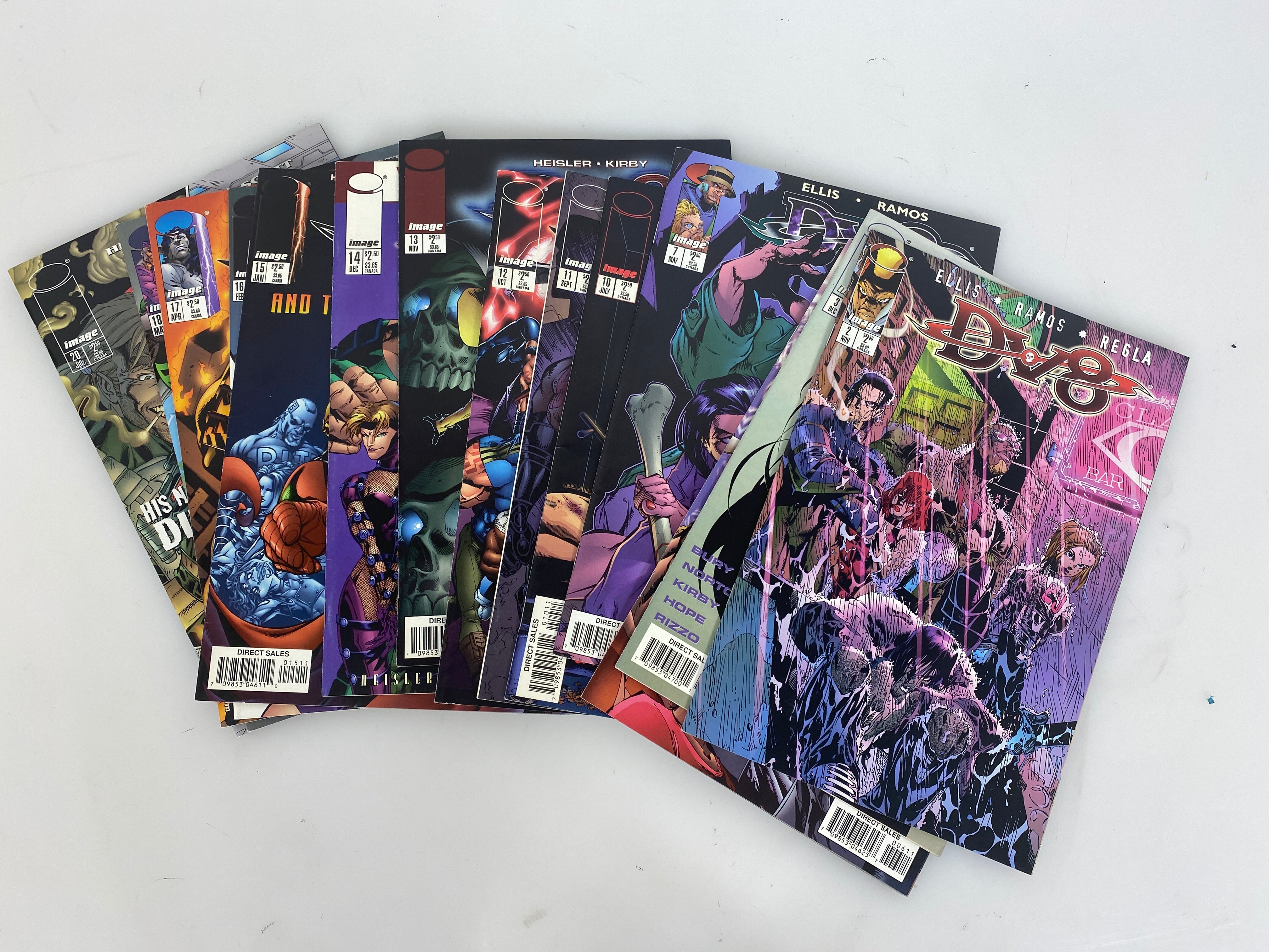Lot of 14 DV8 Image Comics 1996-1998