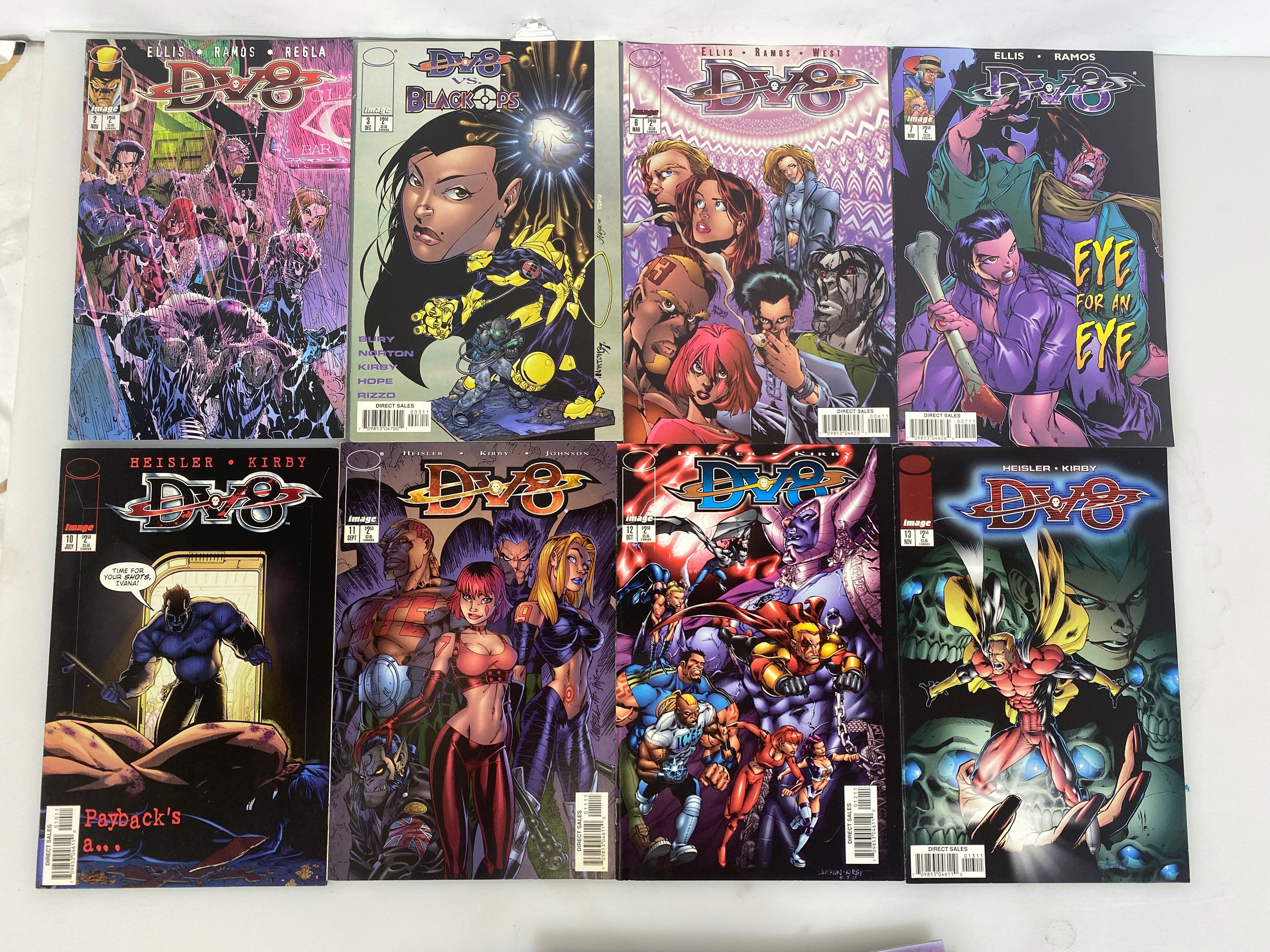 Lot of 14 DV8 Image Comics 1996-1998