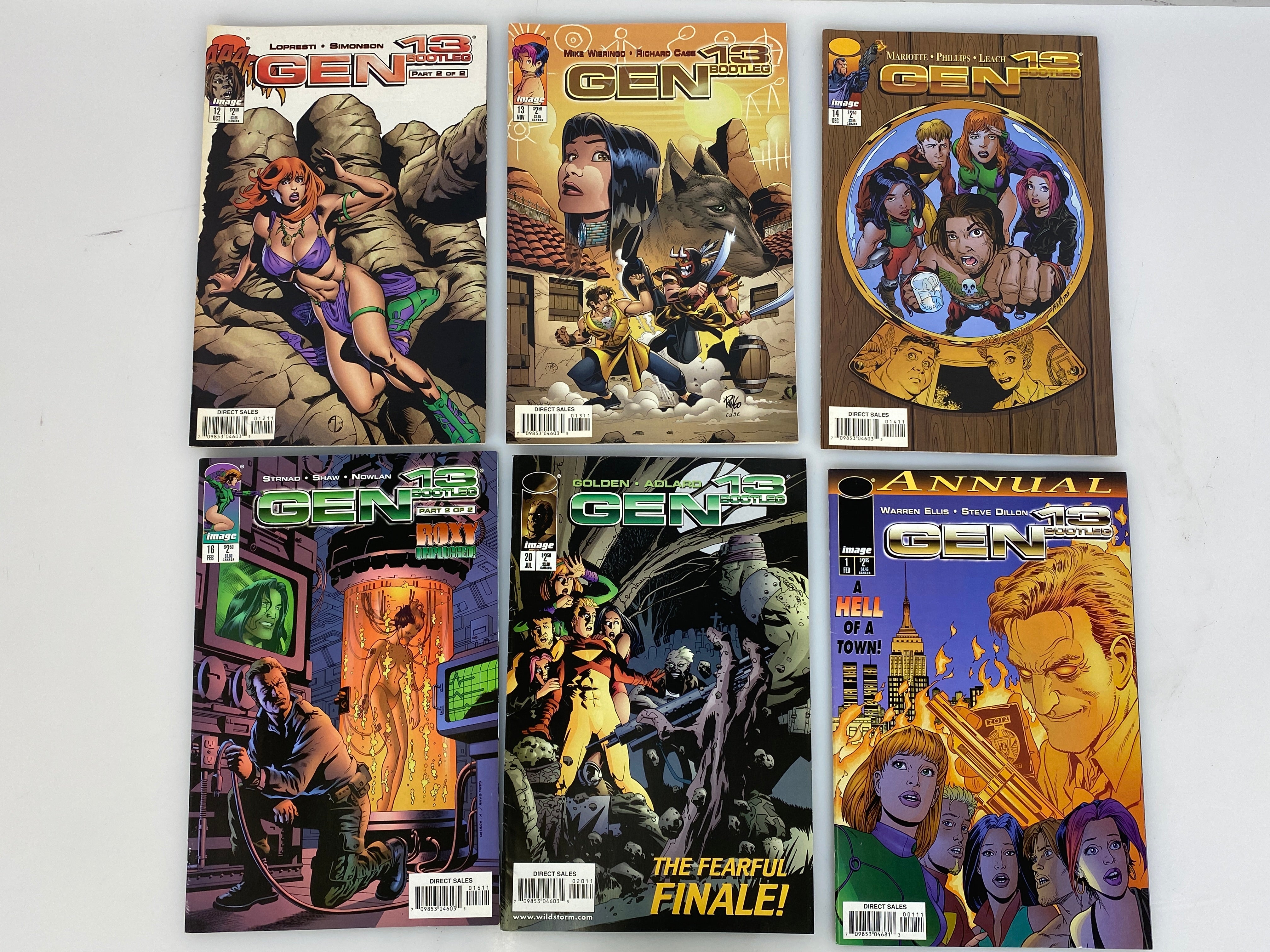 Lot of 14 Gen 13 Bootleg Image Comics 1996-1998