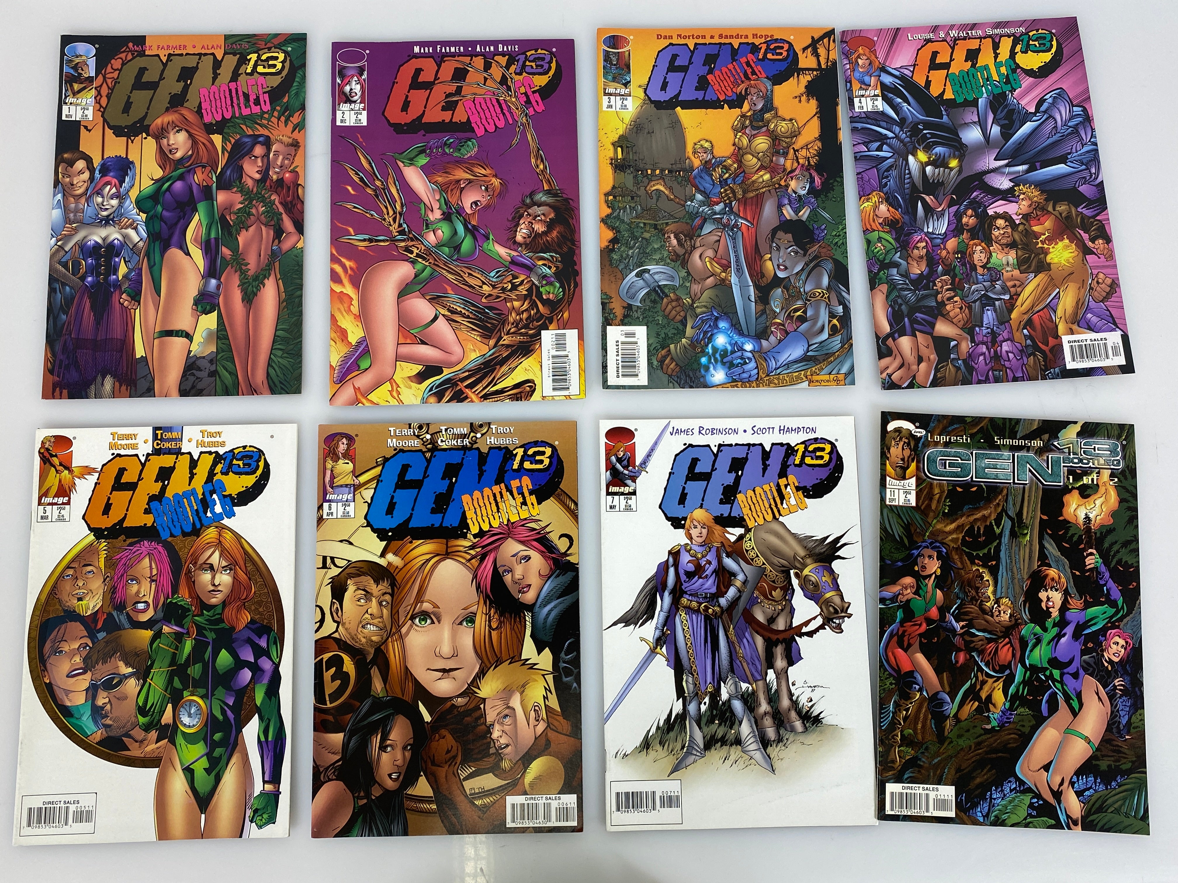 Lot of 14 Gen 13 Bootleg Image Comics 1996-1998