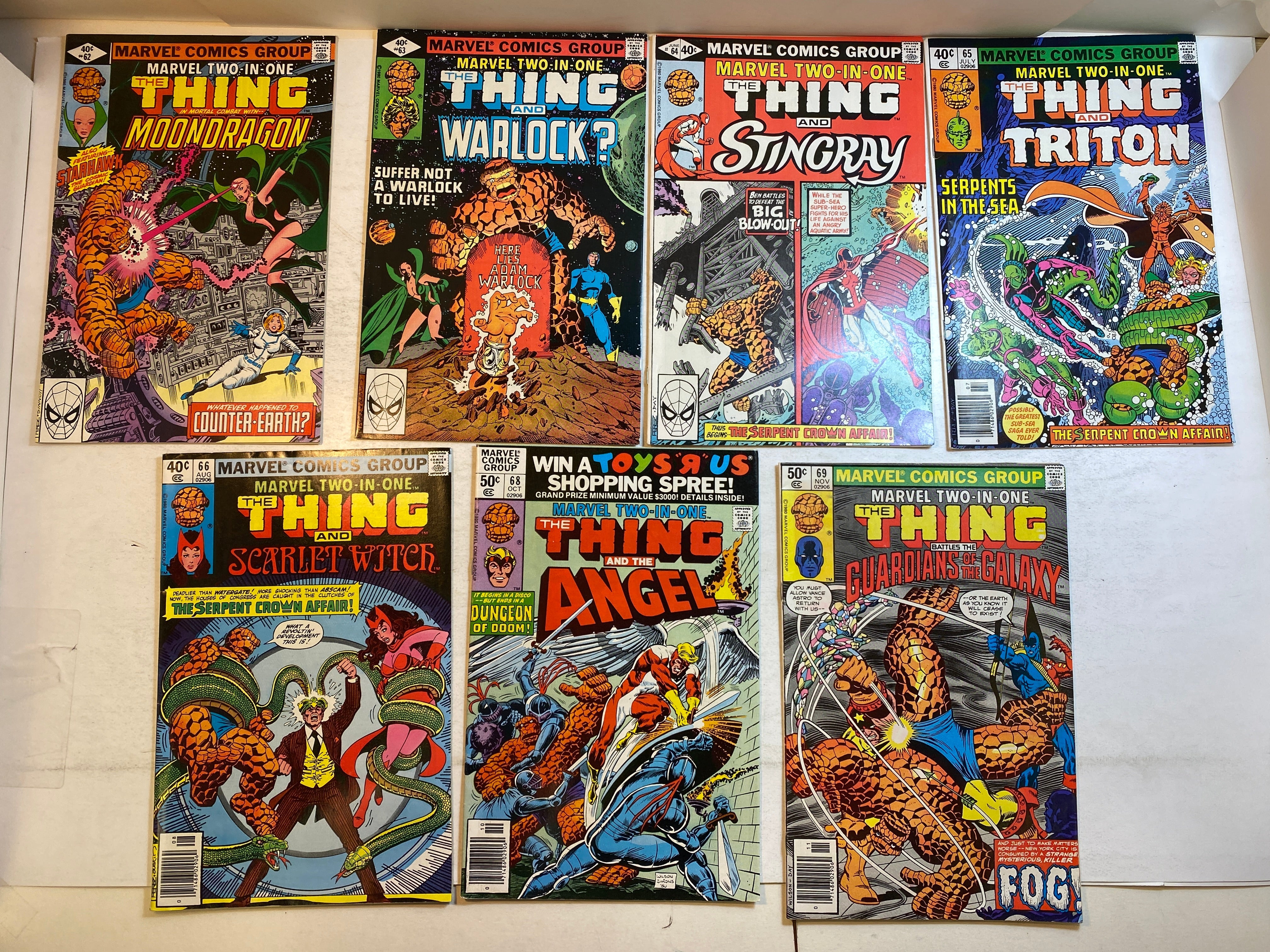 Lot of 14 Marvel Two in One Comics 1978-1980