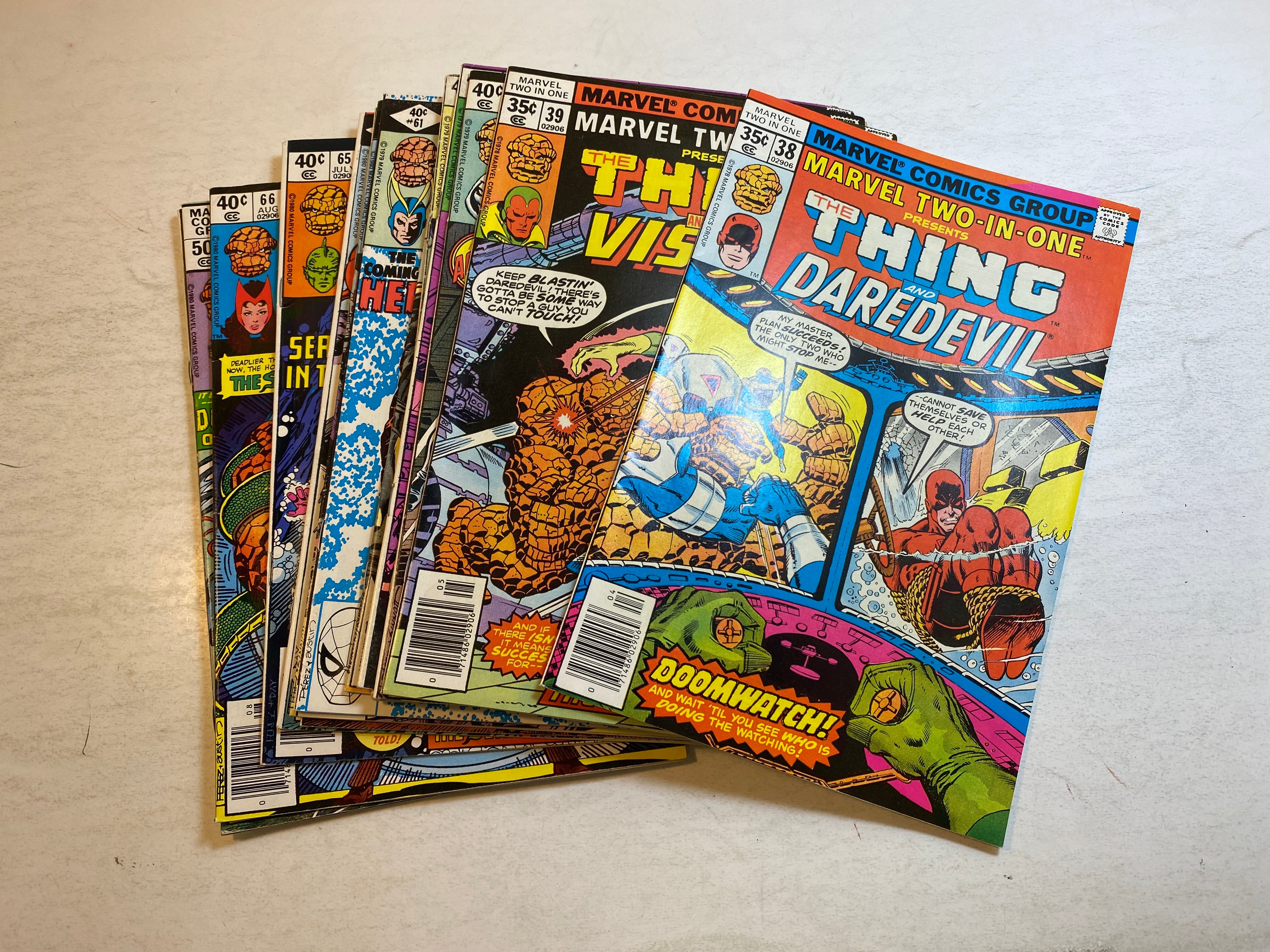 Lot of 14 Marvel Two in One Comics 1978-1980