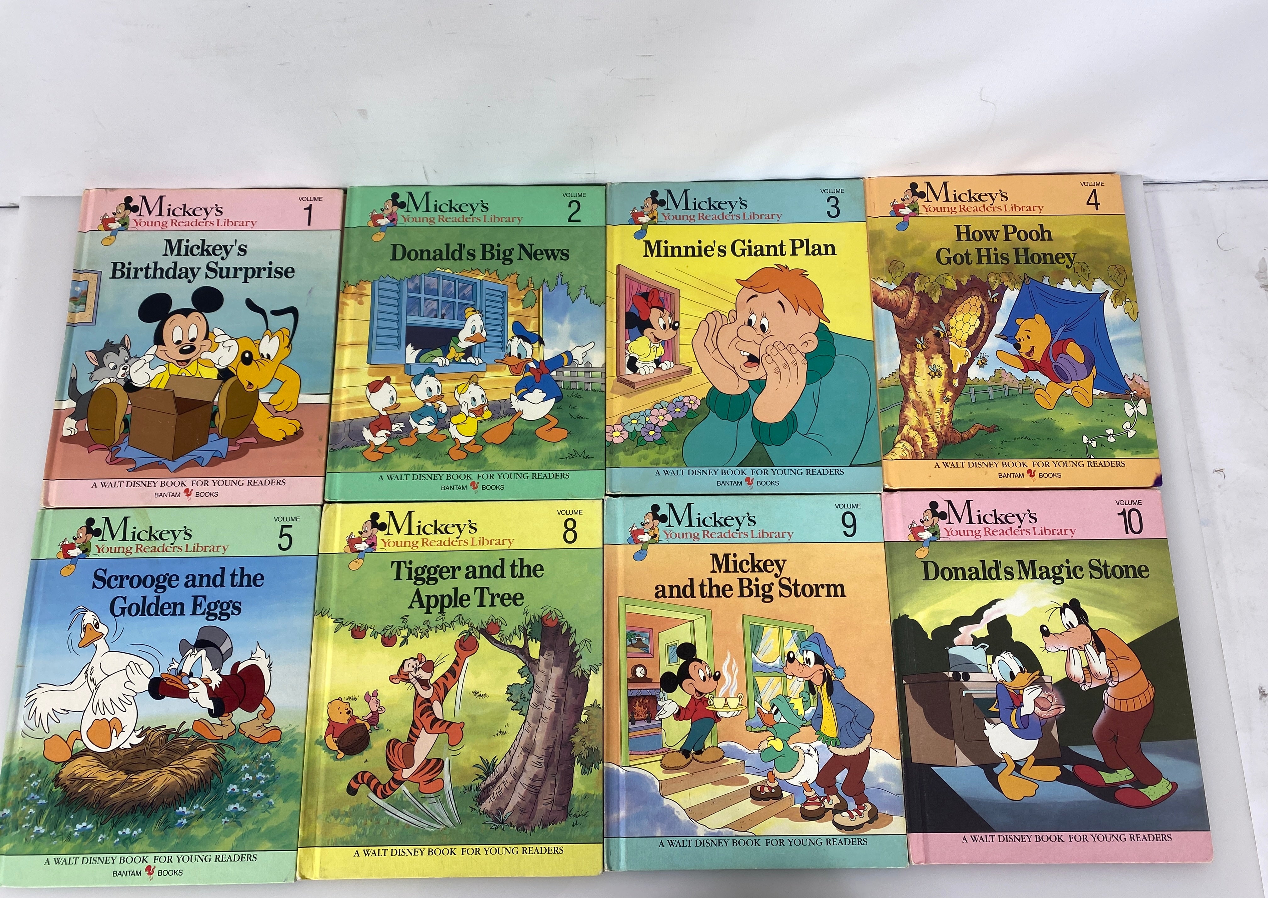 Lot of 14 Mickey's Young Readers Library (1-5, 8-11, 14-17, 19) 1990 HC