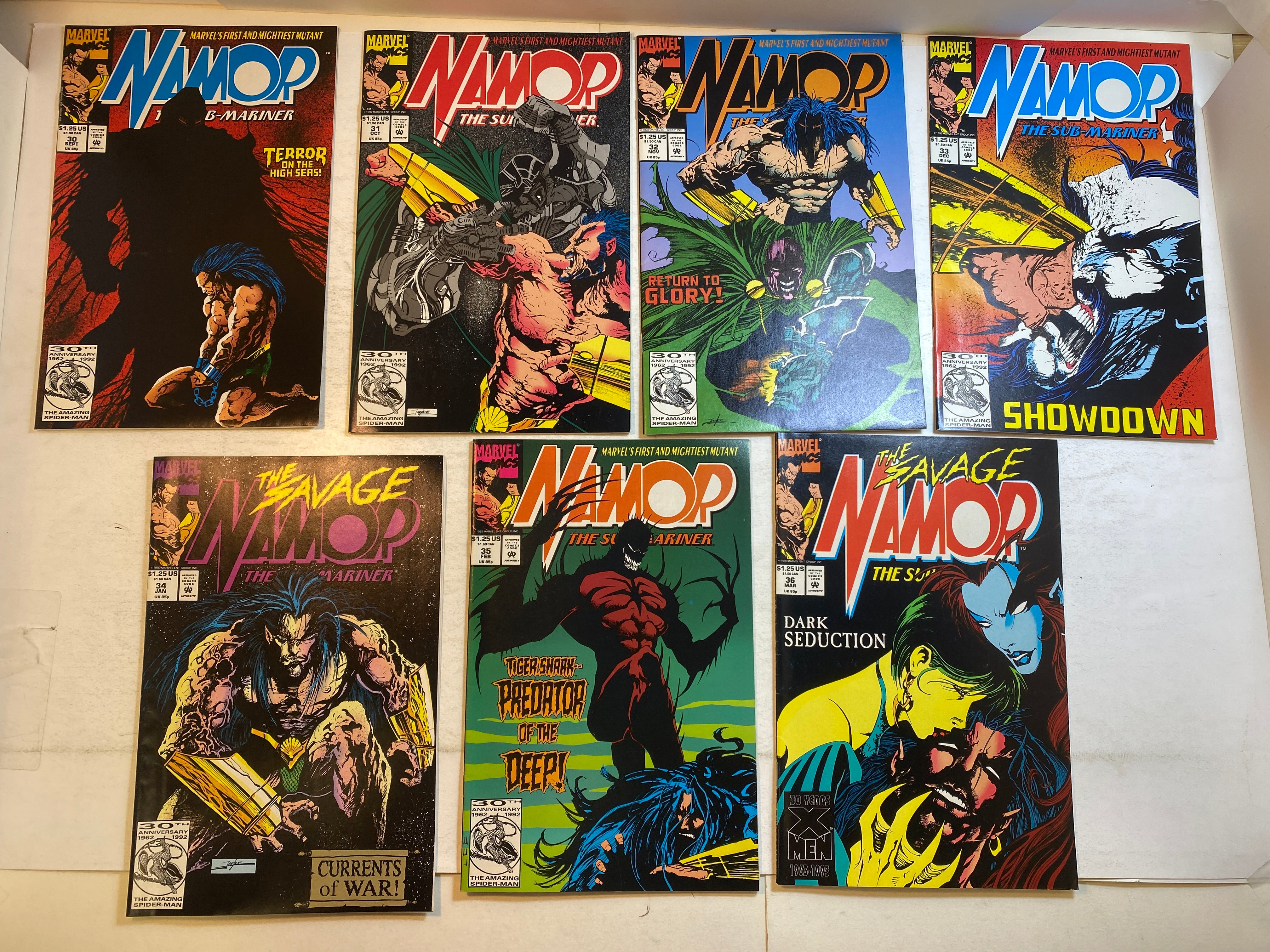 Lot of 14 Namor The Submariner Marvel Comics 1992-1993
