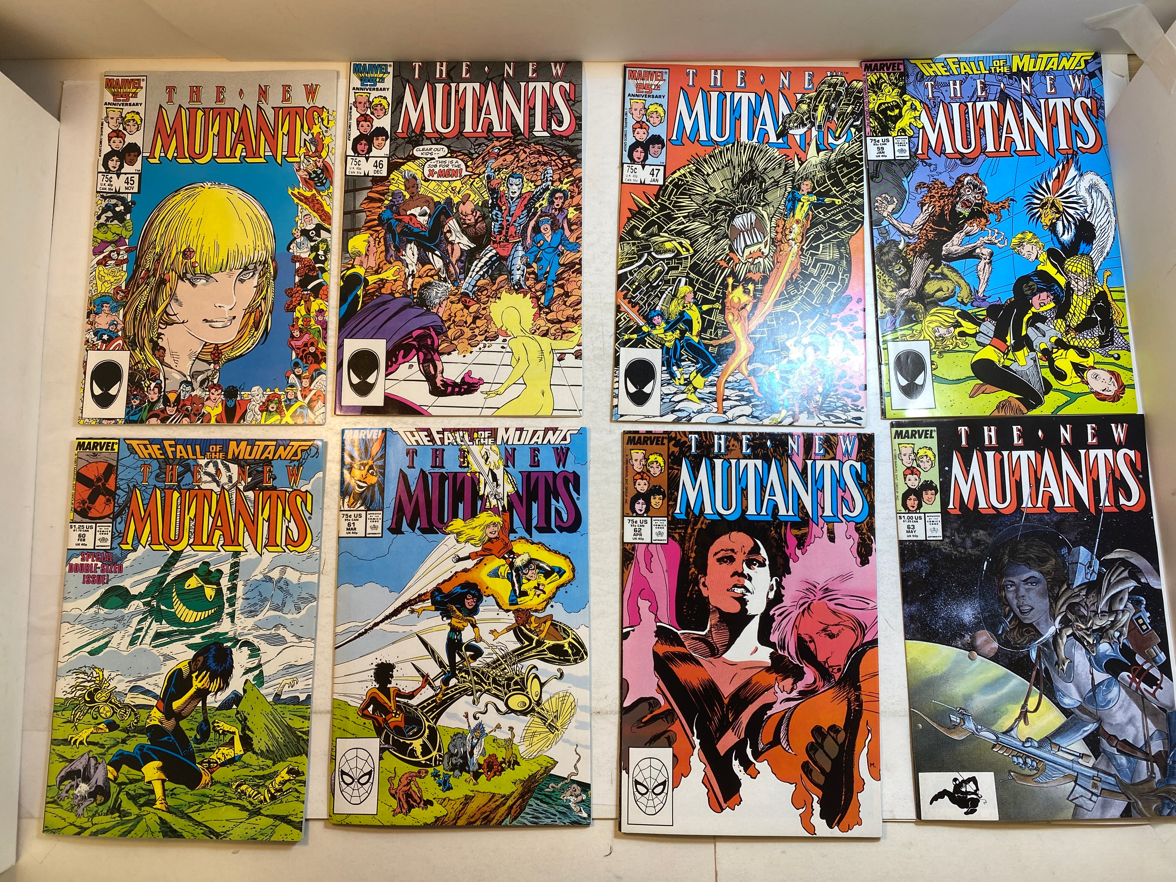 Lot of 14 New Mutants Marvel Comics 1986-1988