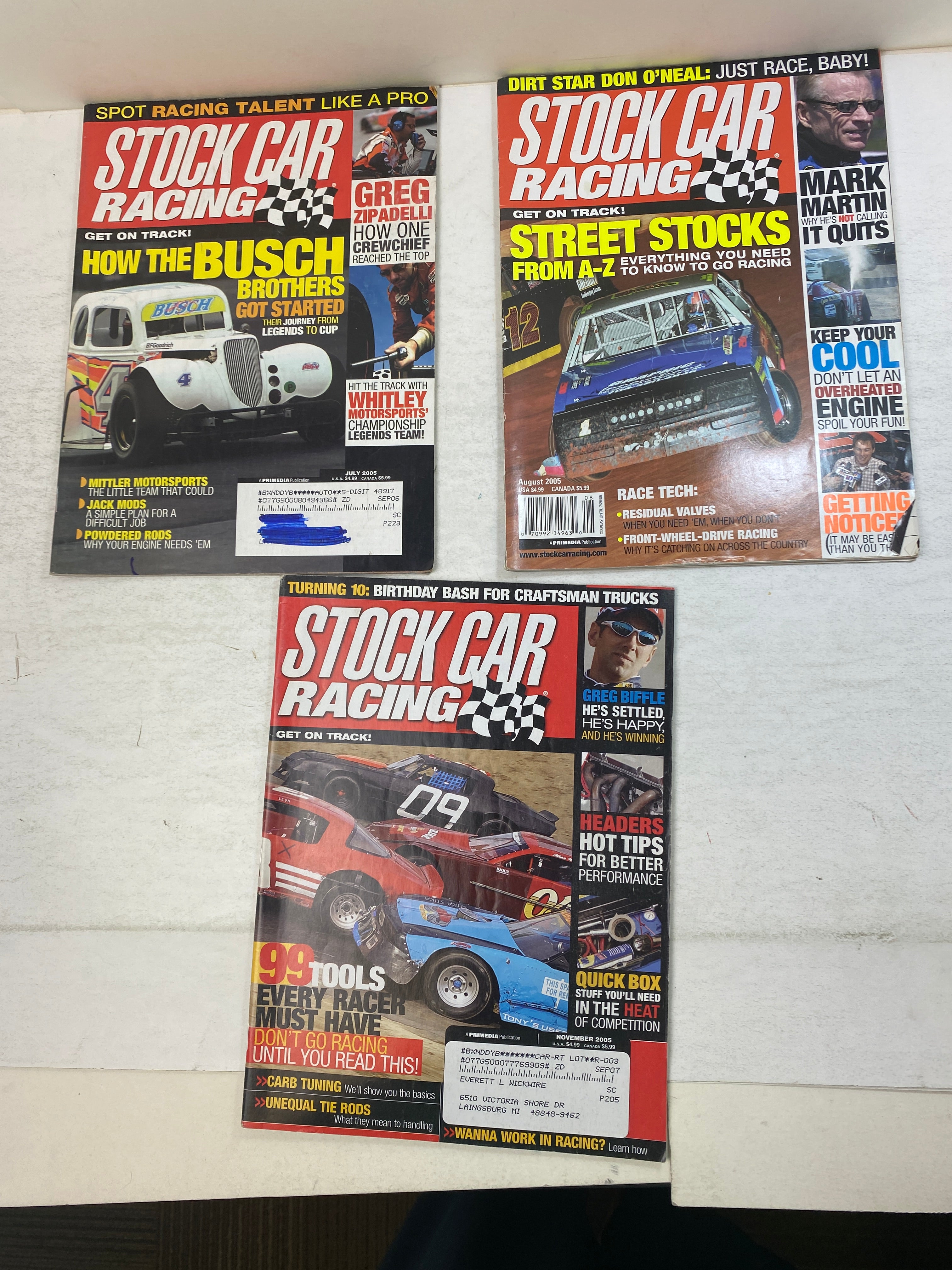 Lot of 14 Stock Car Racing Magazine 2002-2005