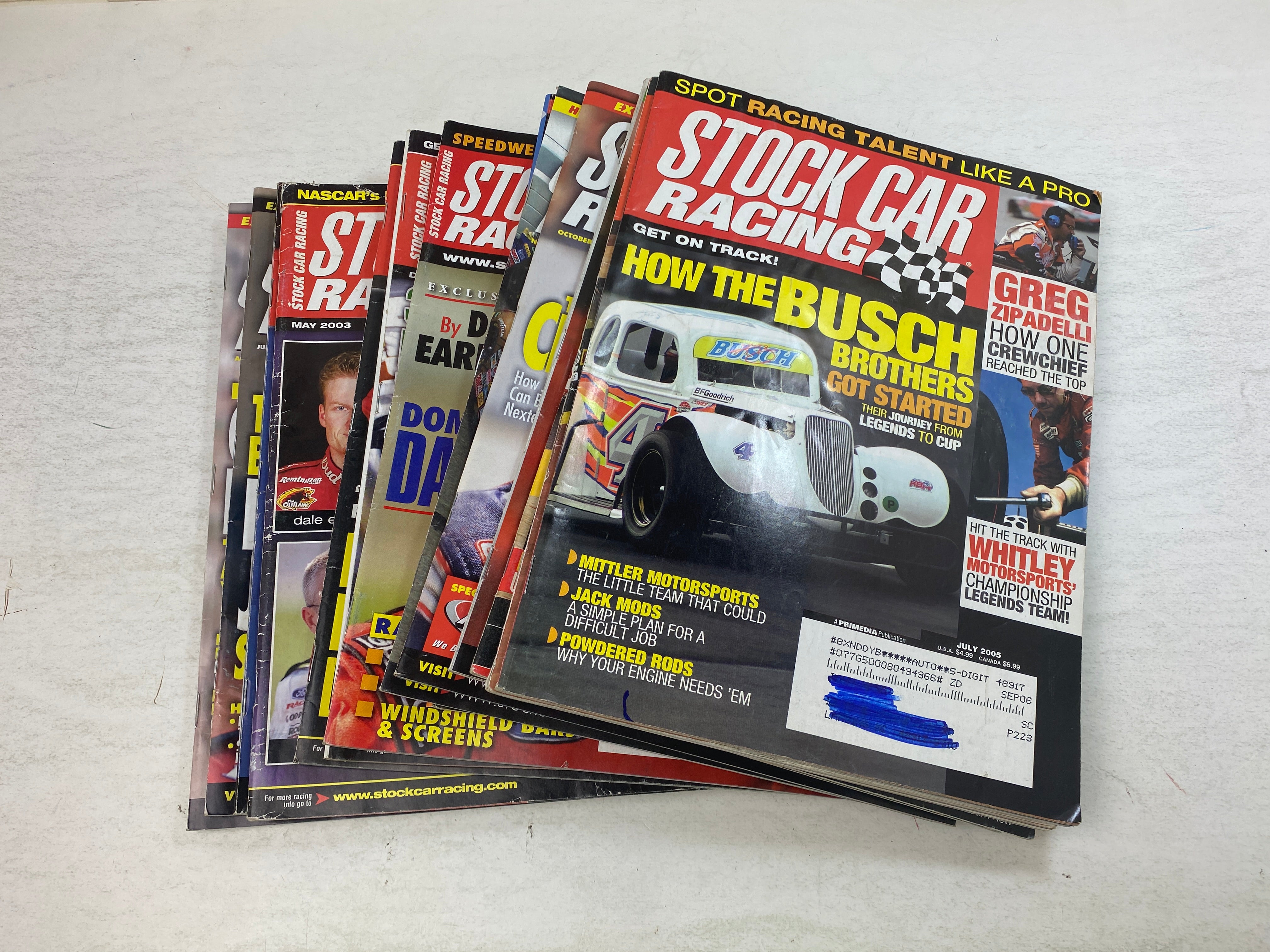 Lot of 14 Stock Car Racing Magazine 2002-2005