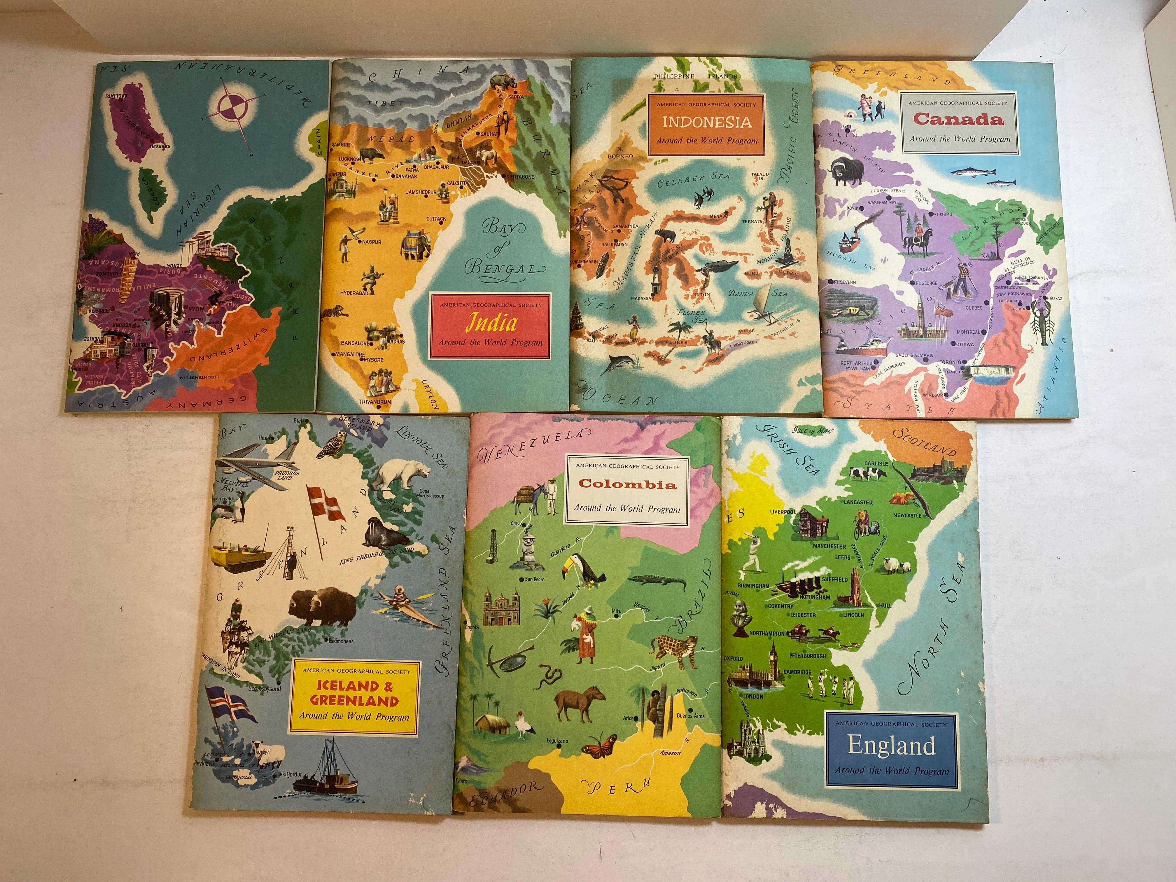 Lot of 15 American Geographic Society Booklets 1955-1964