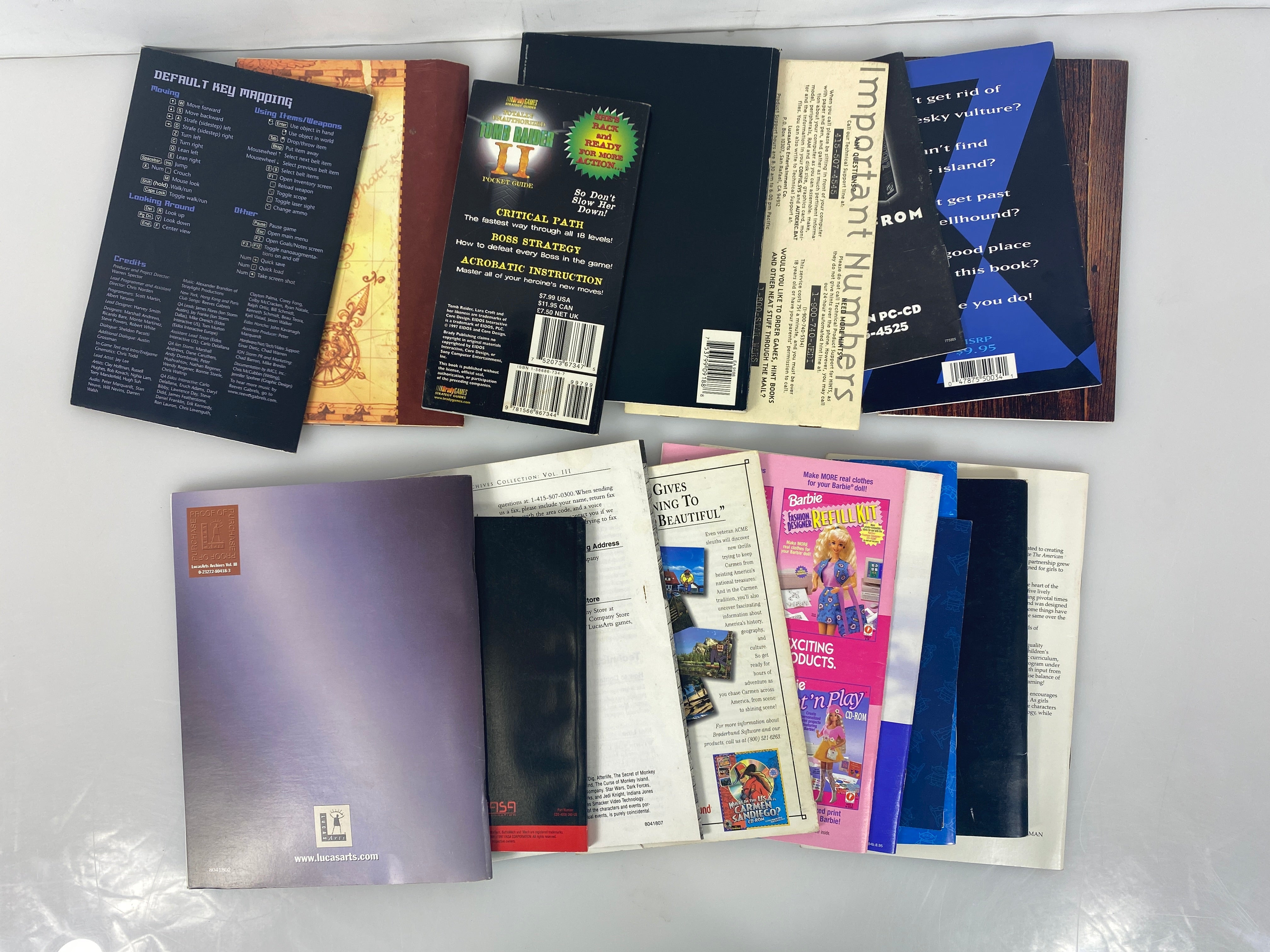 Lot of 15 Computer Game Manuals Sierra Mechwarrior 2 Descent 2 1996