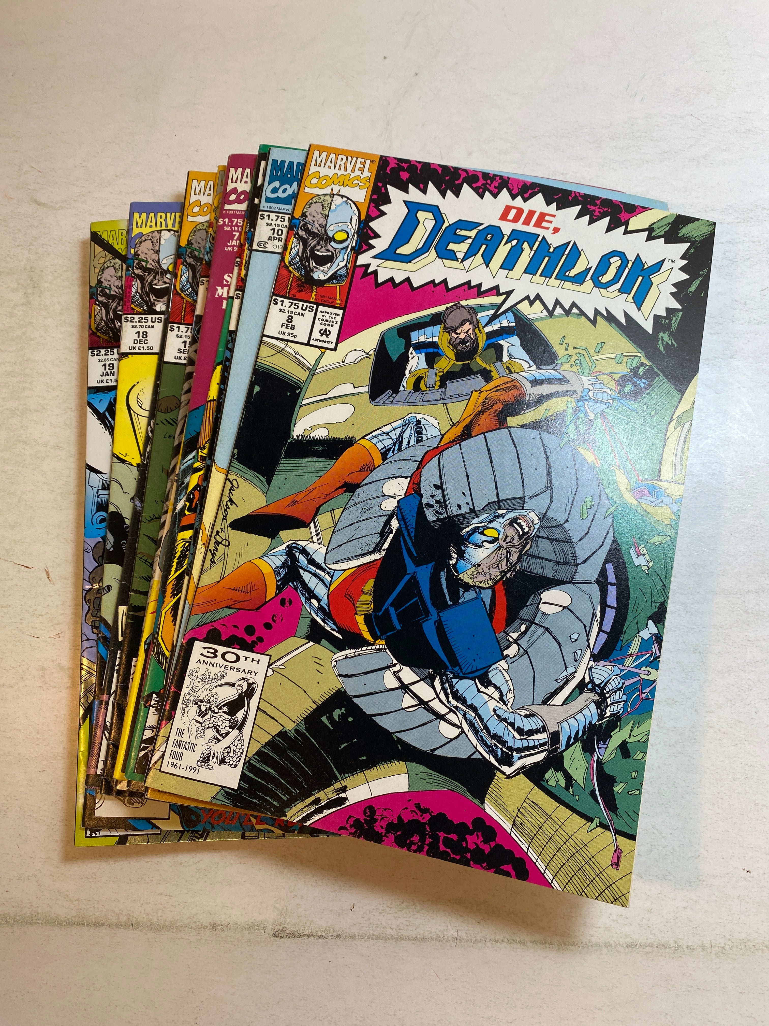 Lot of 15 Deathlok Marvel Comics 1991-1993