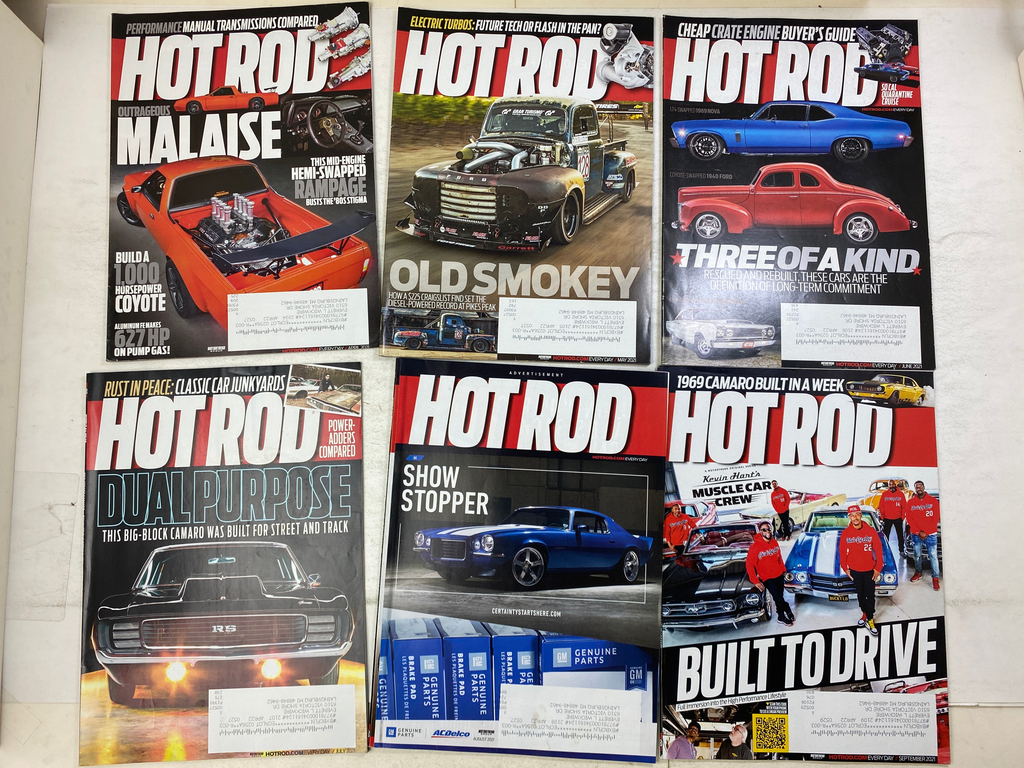 Lot of 15 Hot Rod Magazines 2021-2022
