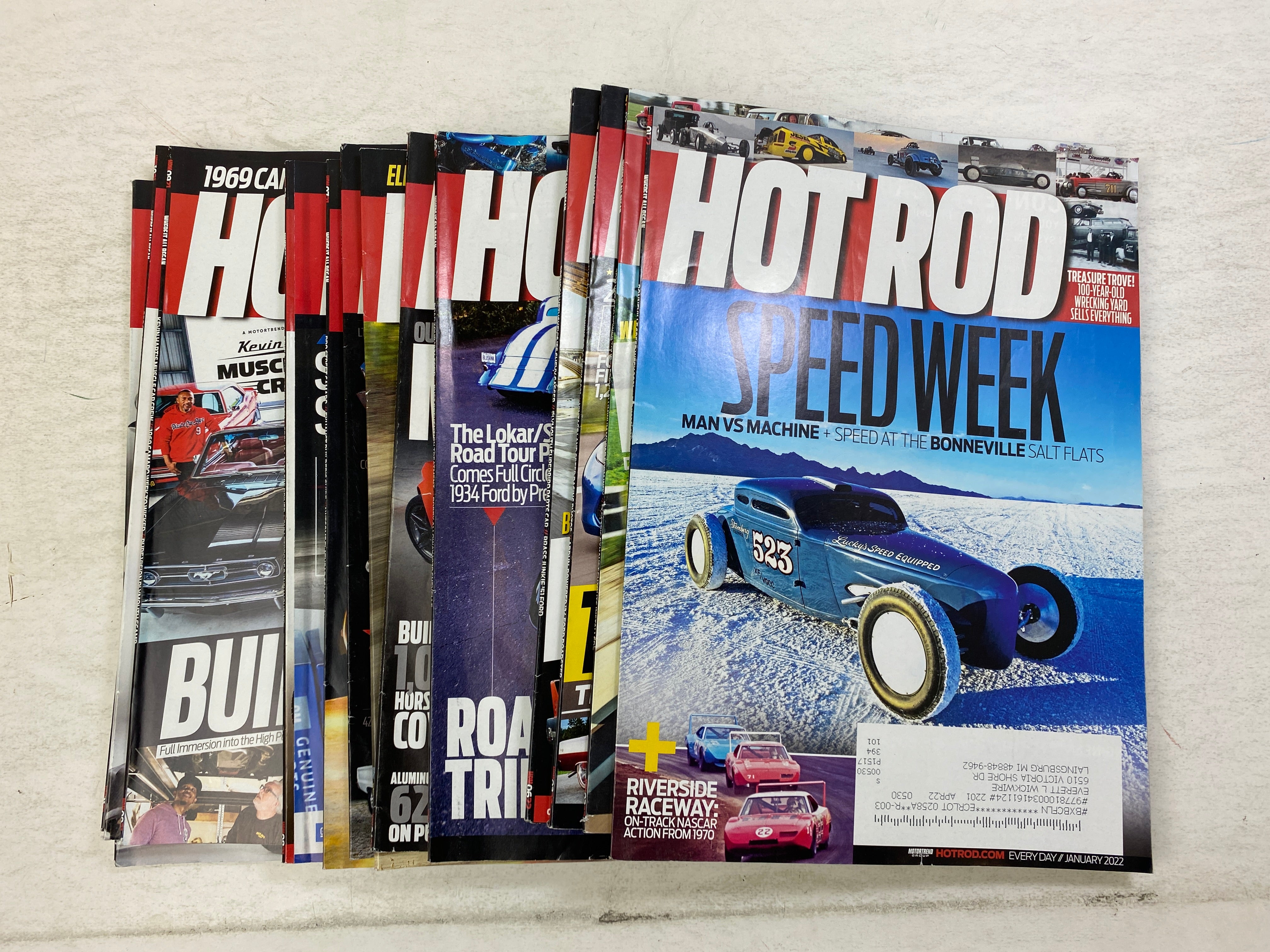 Lot of 15 Hot Rod Magazines 2021-2022