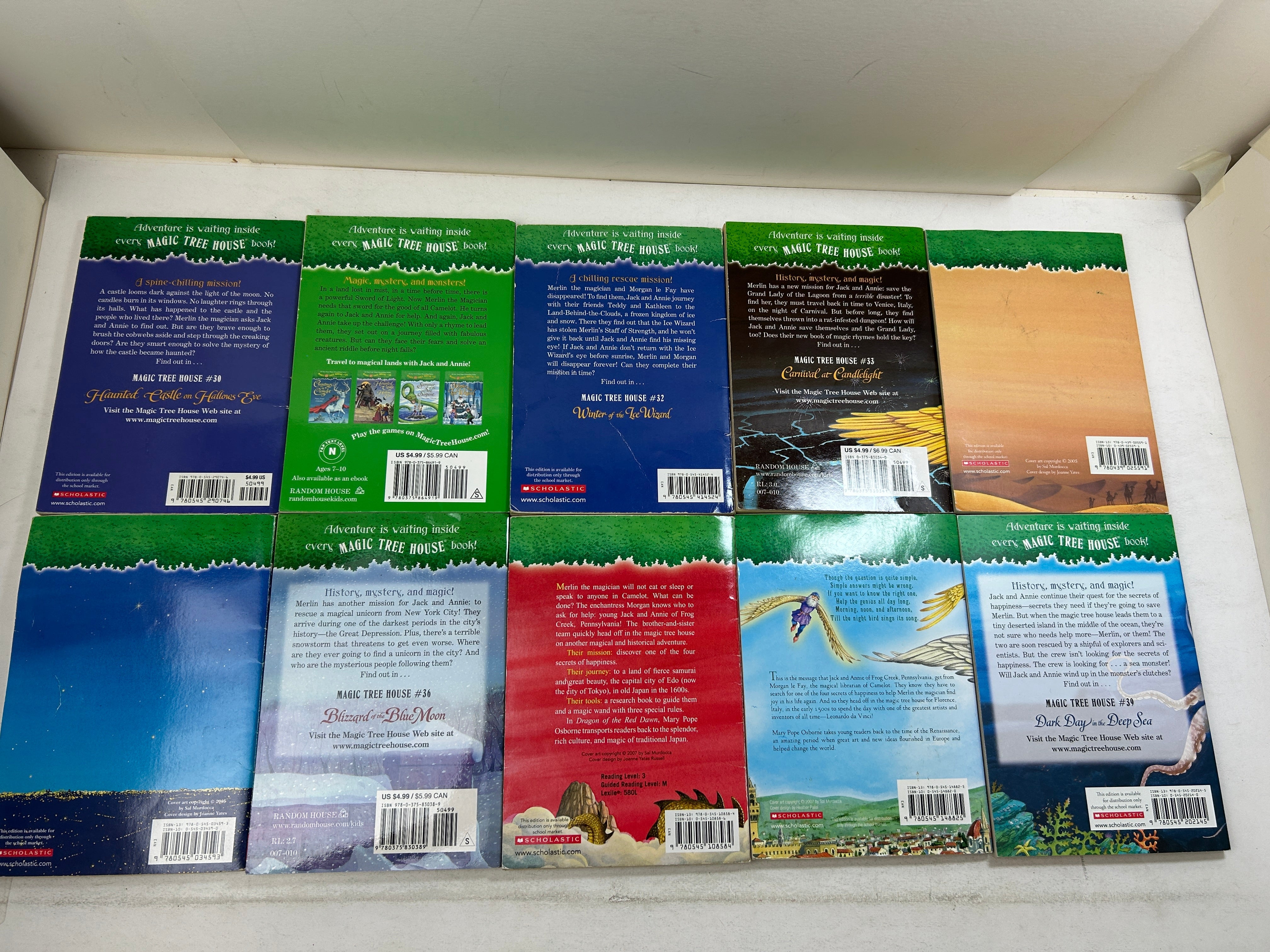 Lot of 15 Magic Tree House Merlin Missions by Mary Pope Osborne SC