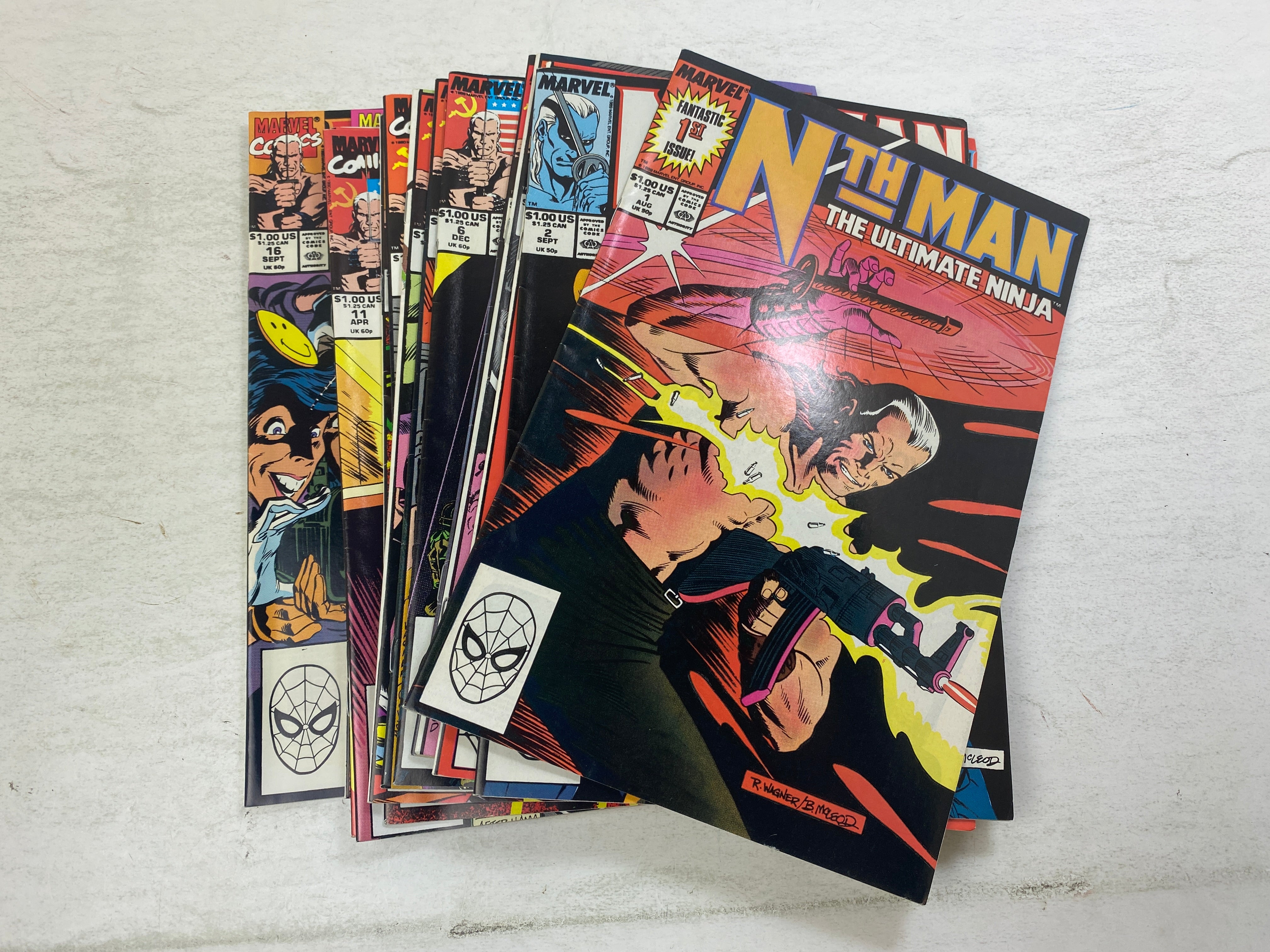 Lot of 15 Nth Man Marvel Comics 1989-1990