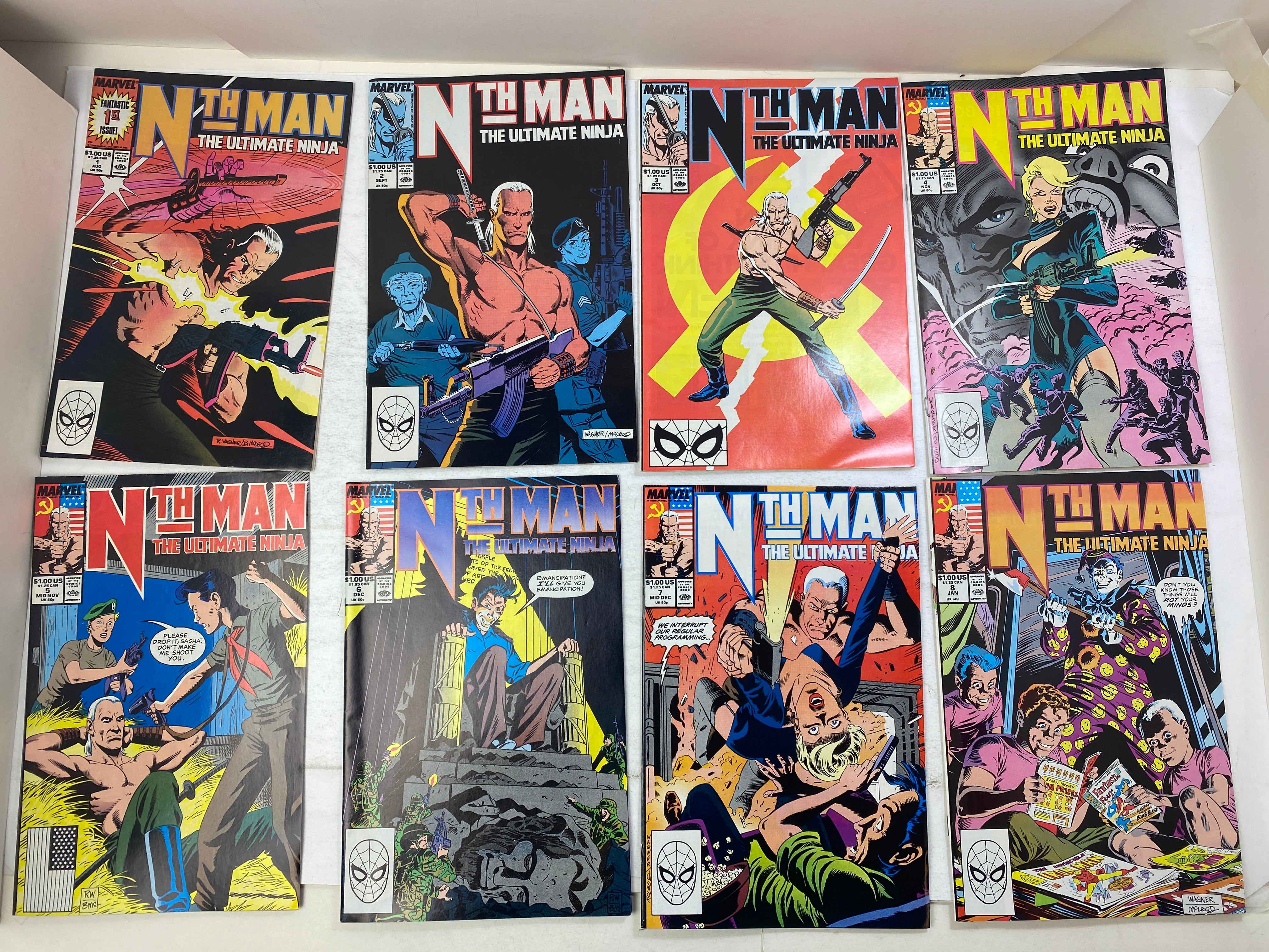 Lot of 15 Nth Man Marvel Comics 1989-1990