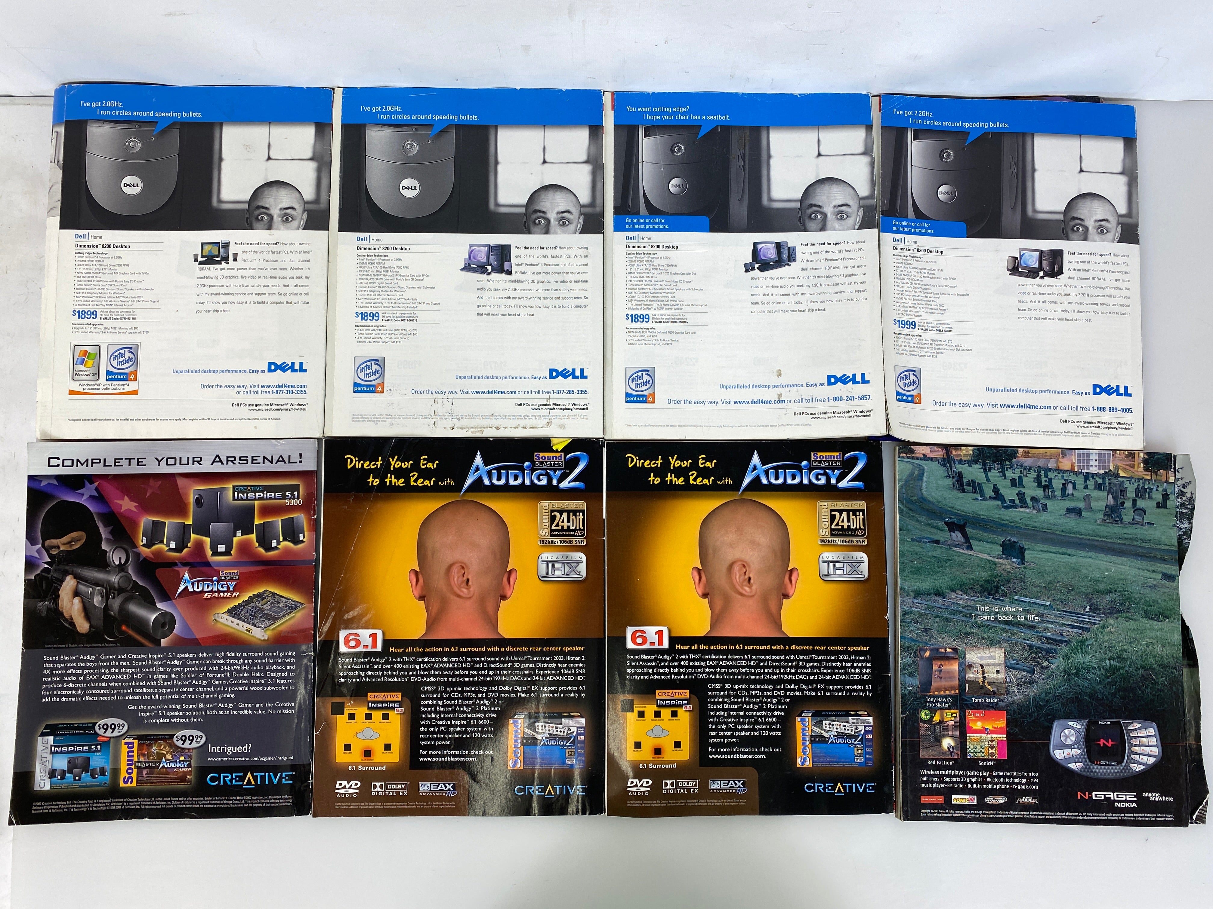 Lot of 15 PC Gamer Magazines 2001-2004