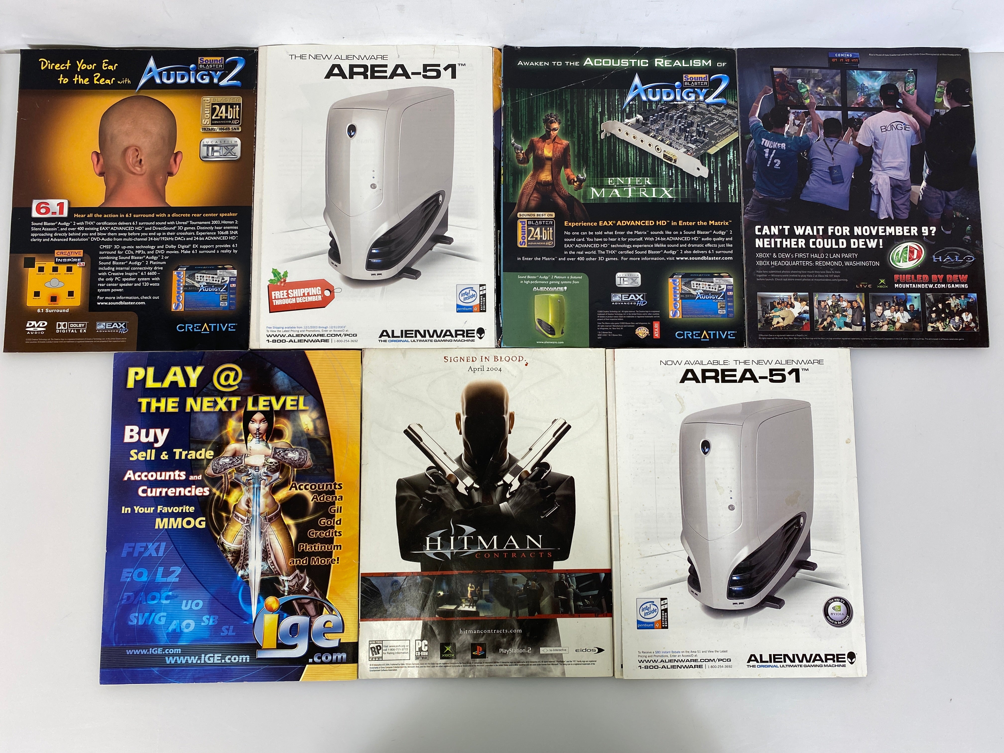 Lot of 15 PC Gamer Magazines 2001-2004