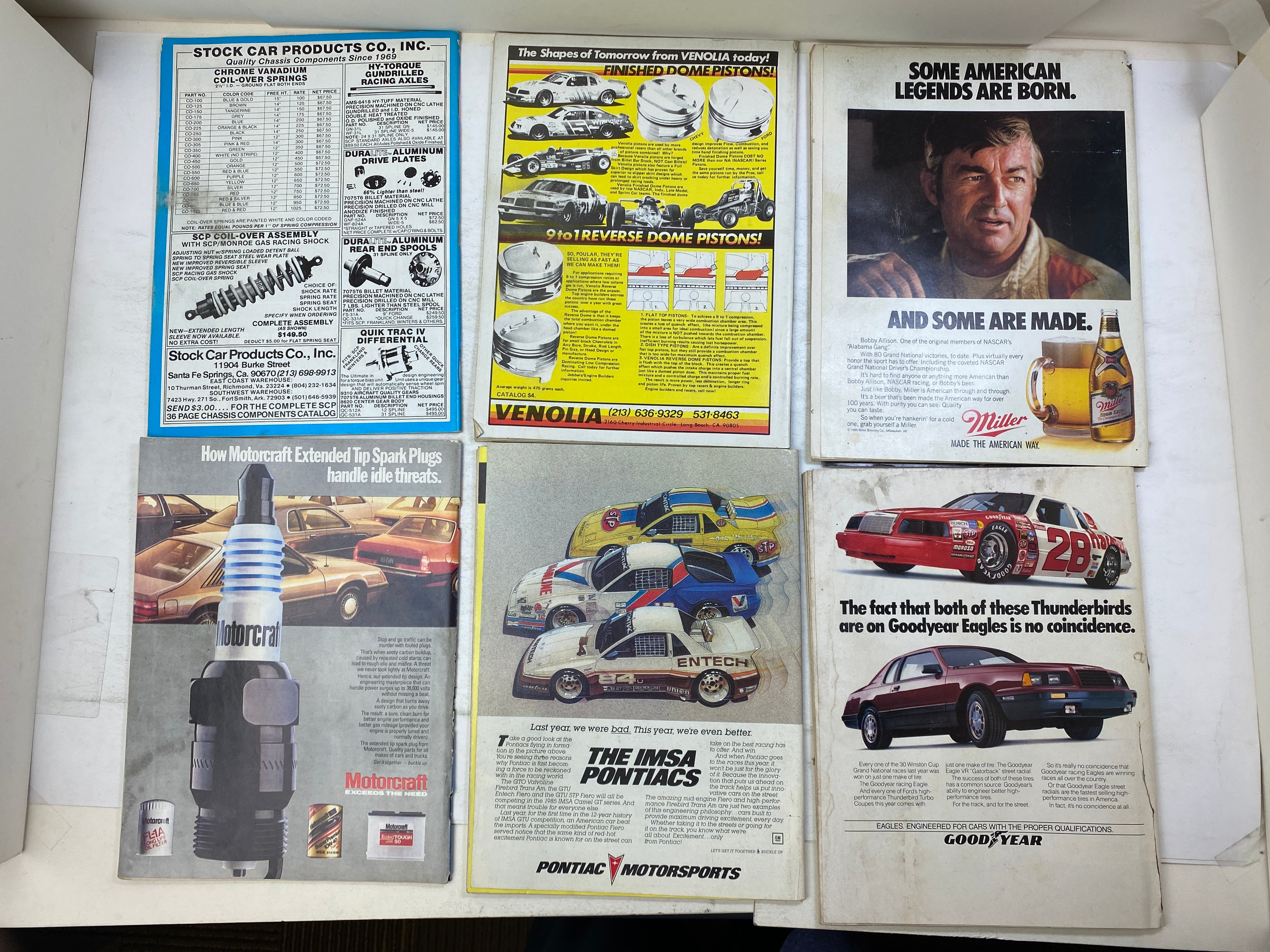 Lot of 15 Stock Car Racing Magazine 1985-1986