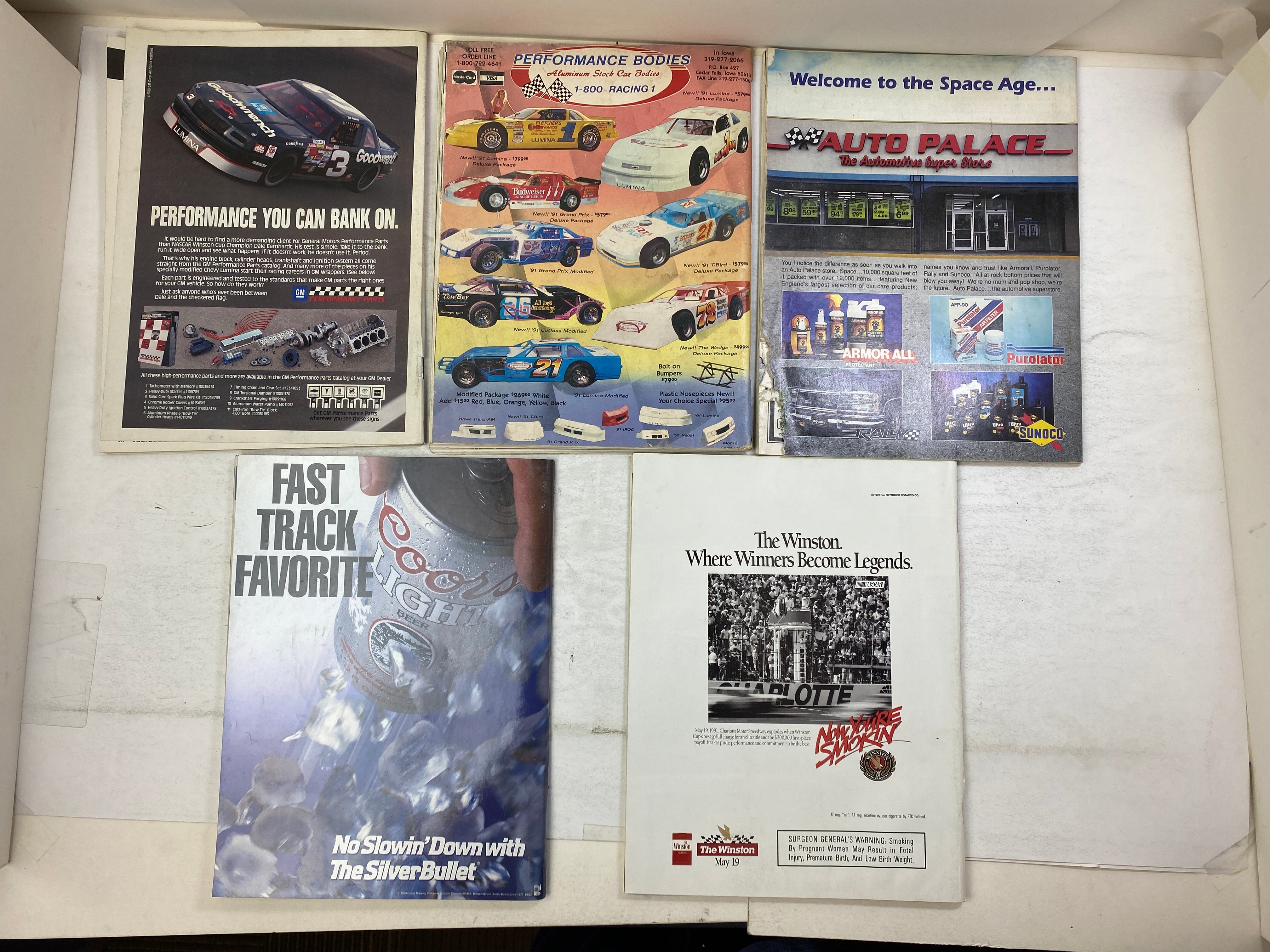 Lot of 15 Stock Car Racing Magazine 1990-1991