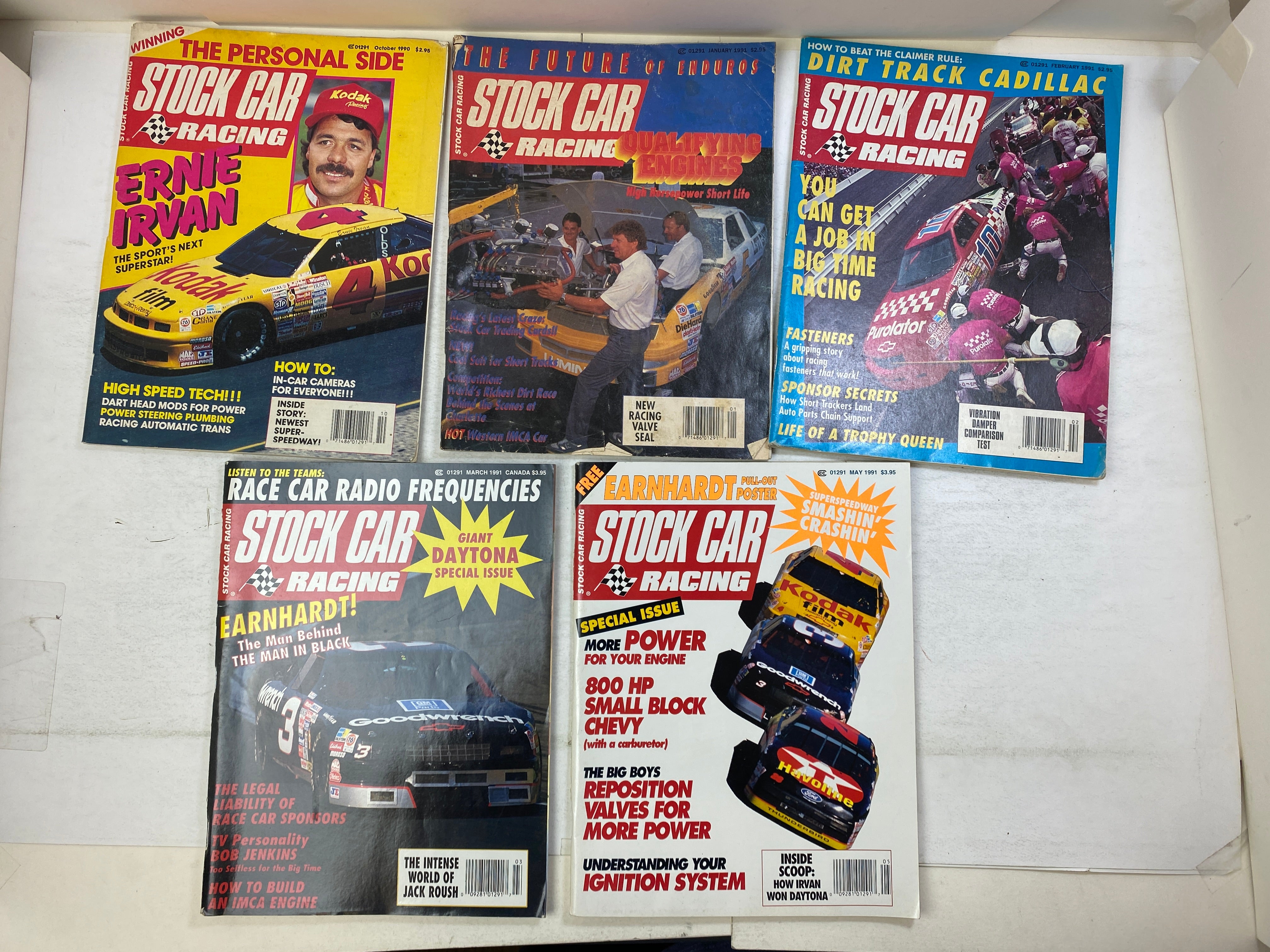 Lot of 15 Stock Car Racing Magazine 1990-1991