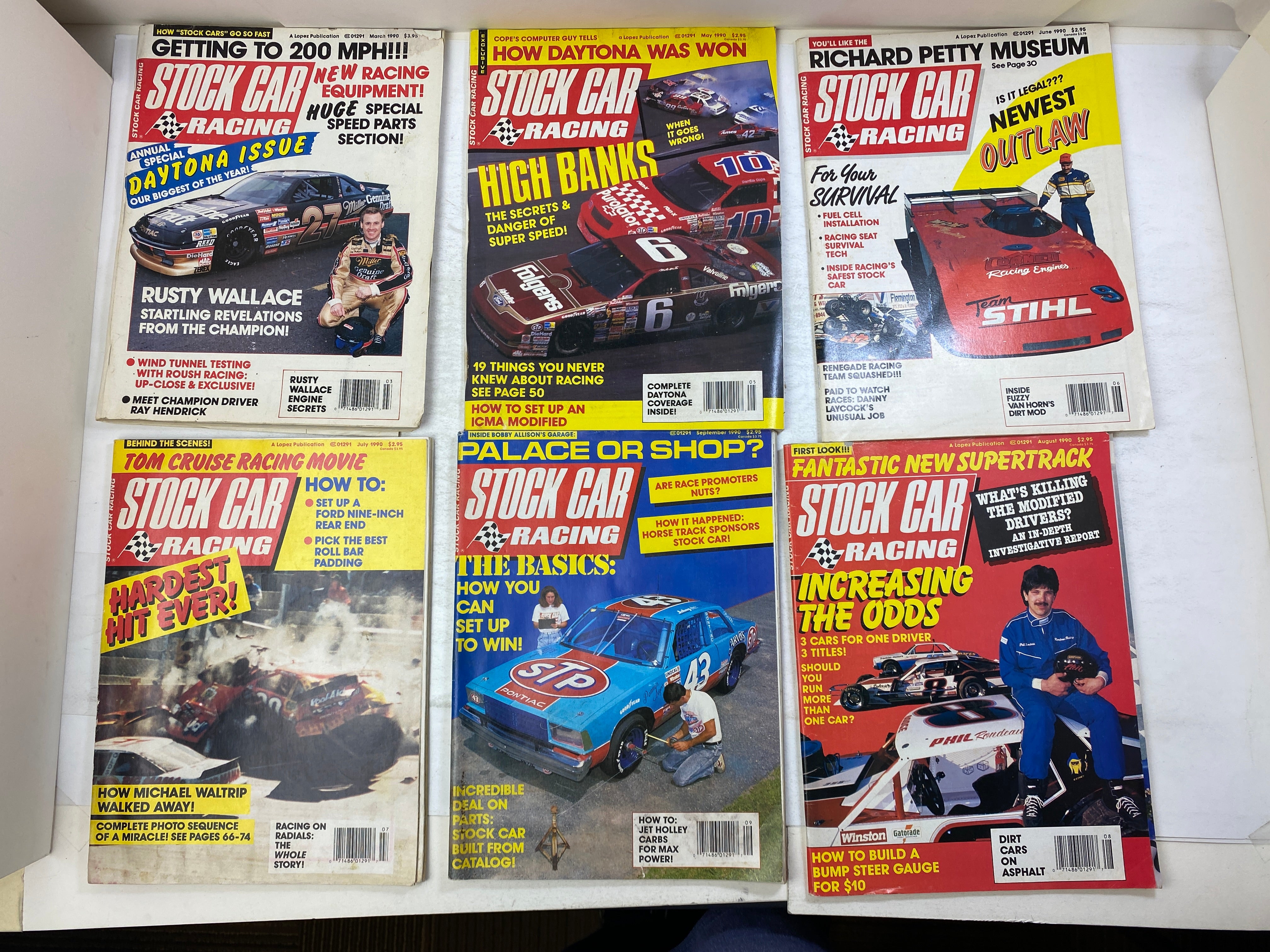 Lot of 15 Stock Car Racing Magazine 1990-1991