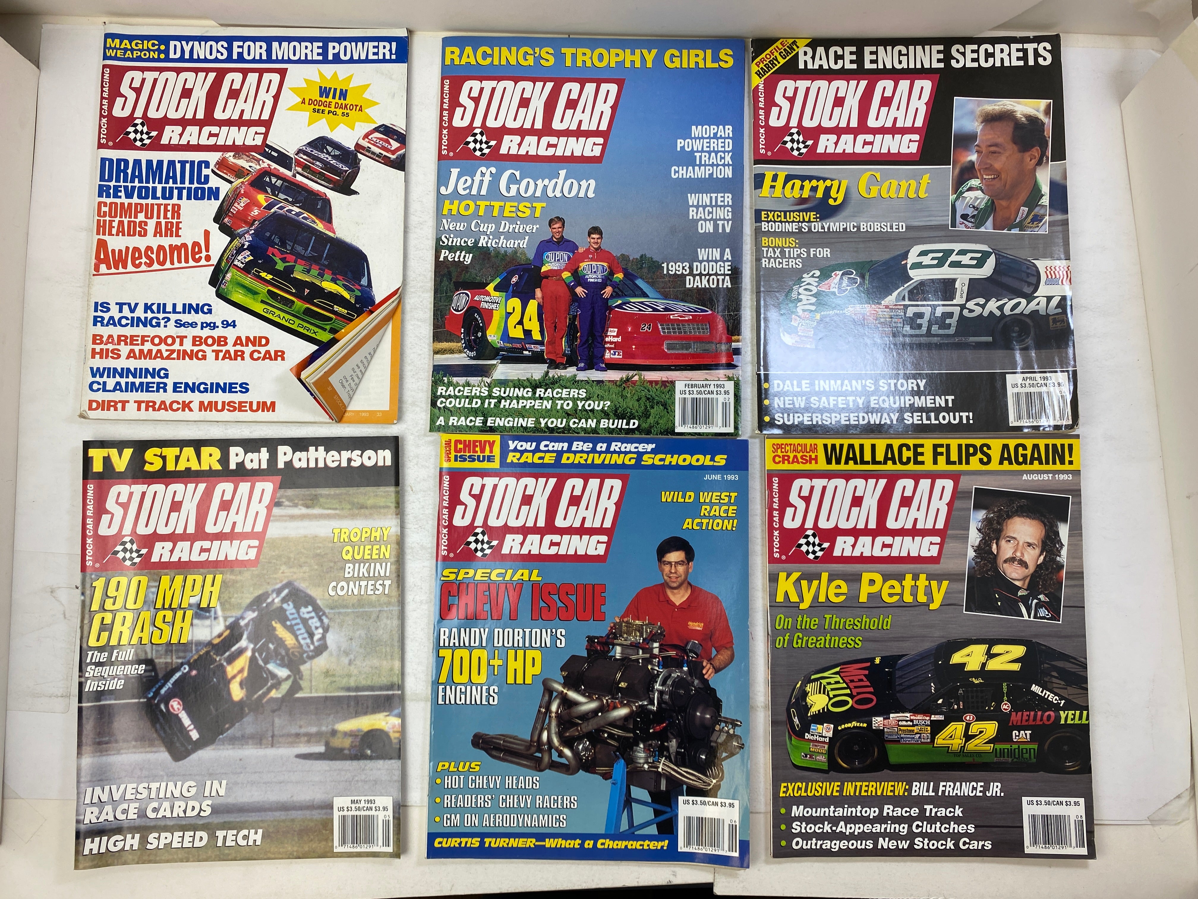 Lot of 15 Stock Car Racing Magazine 1992-1993