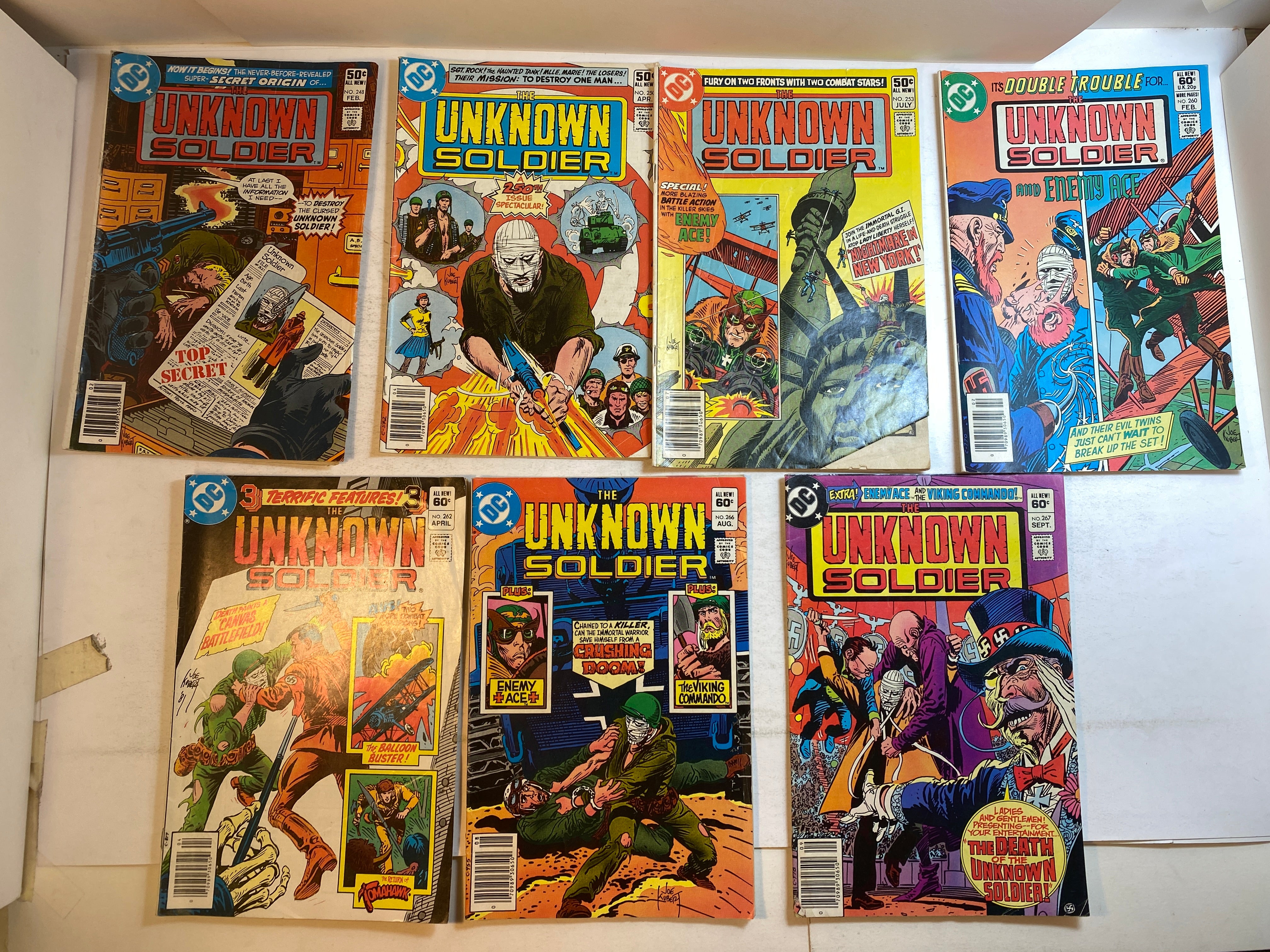 Lot of 15 Unknown Solider DC Comics 1979-1981