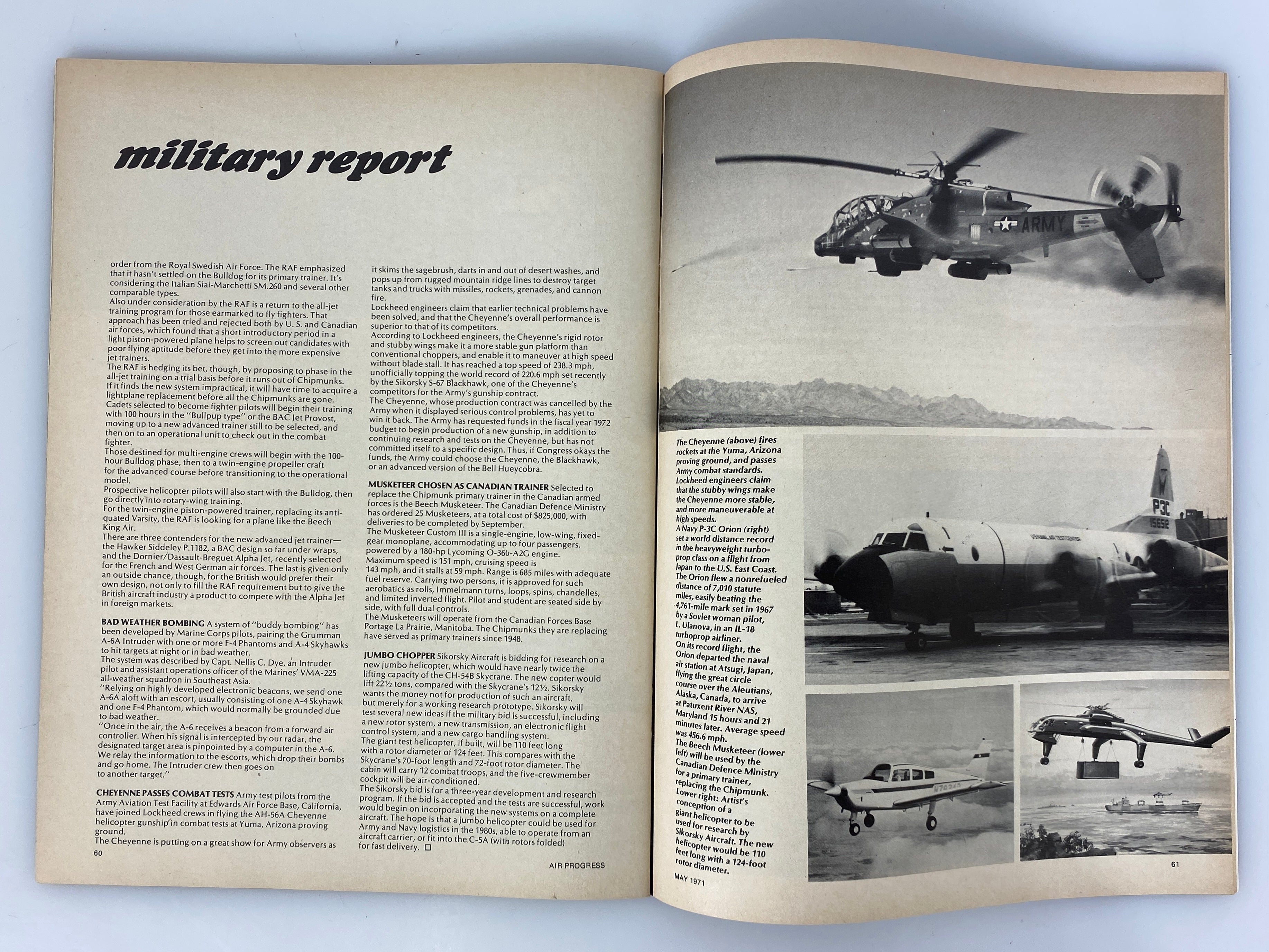 Lot of 15 Vintage Air Progress Magazines 1971-1972