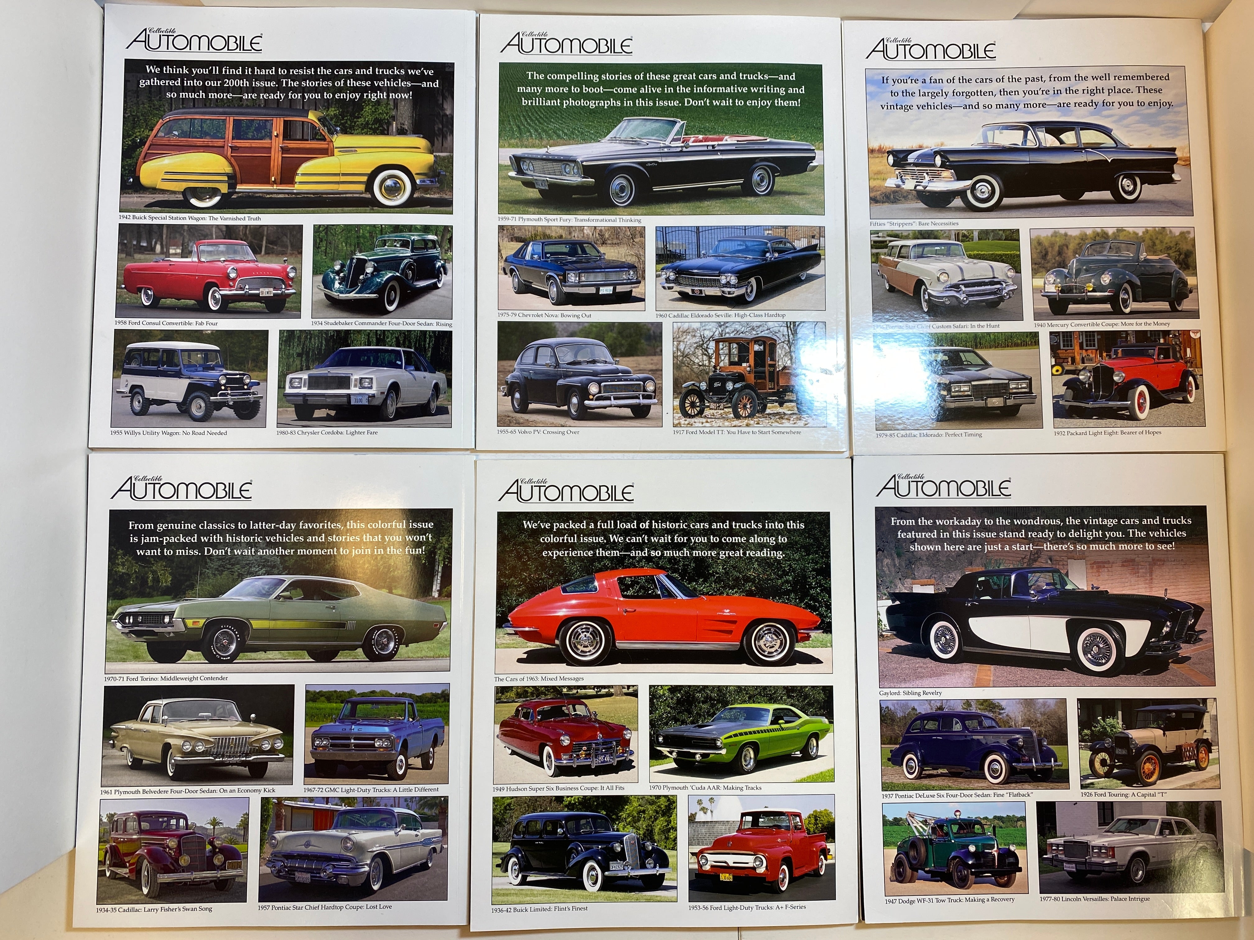 Lot of 16 Collectible Automobile Magazine 2017-2019