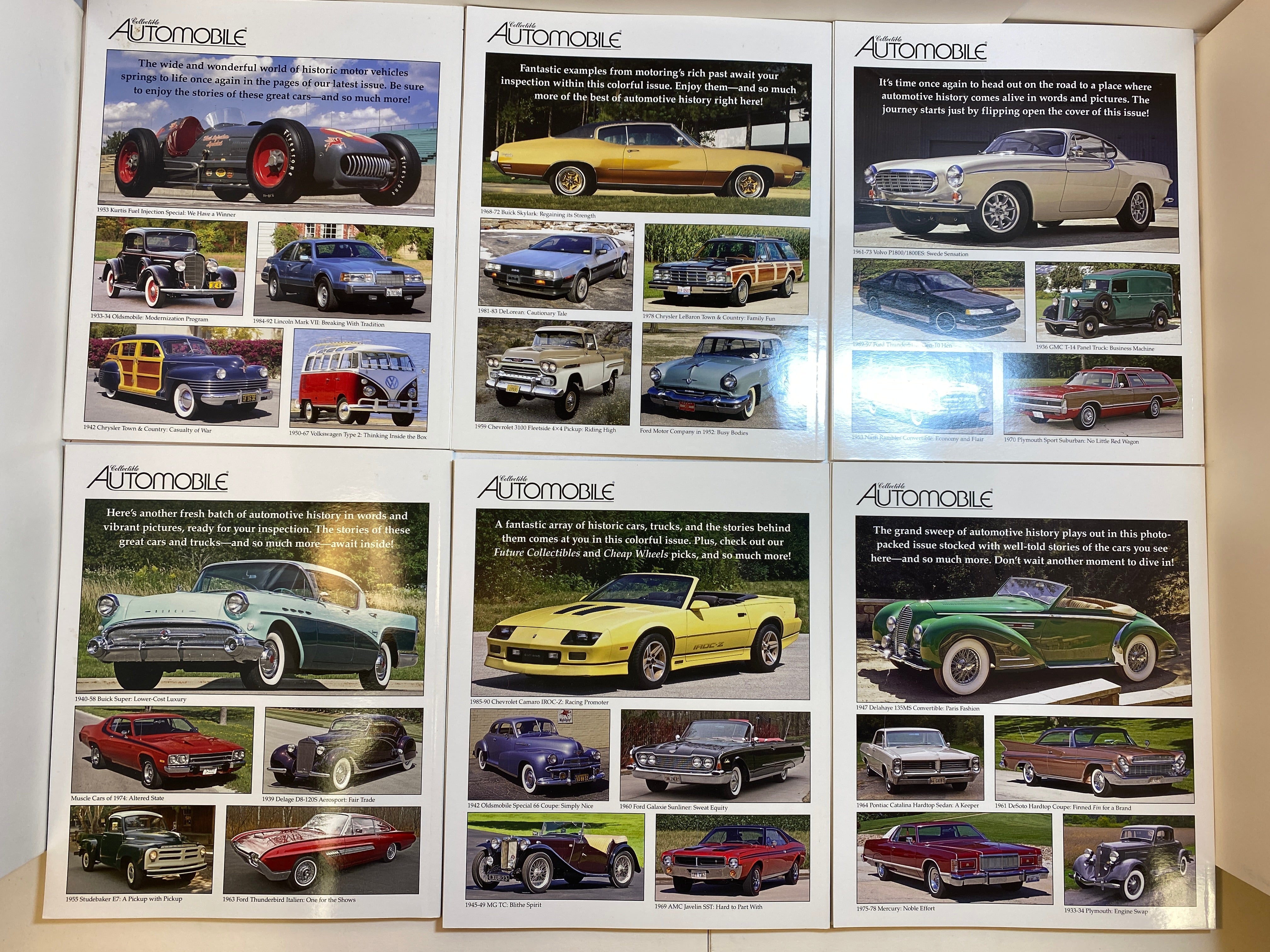 Lot of 16 Collectible Automobile Magazine 2017-2019