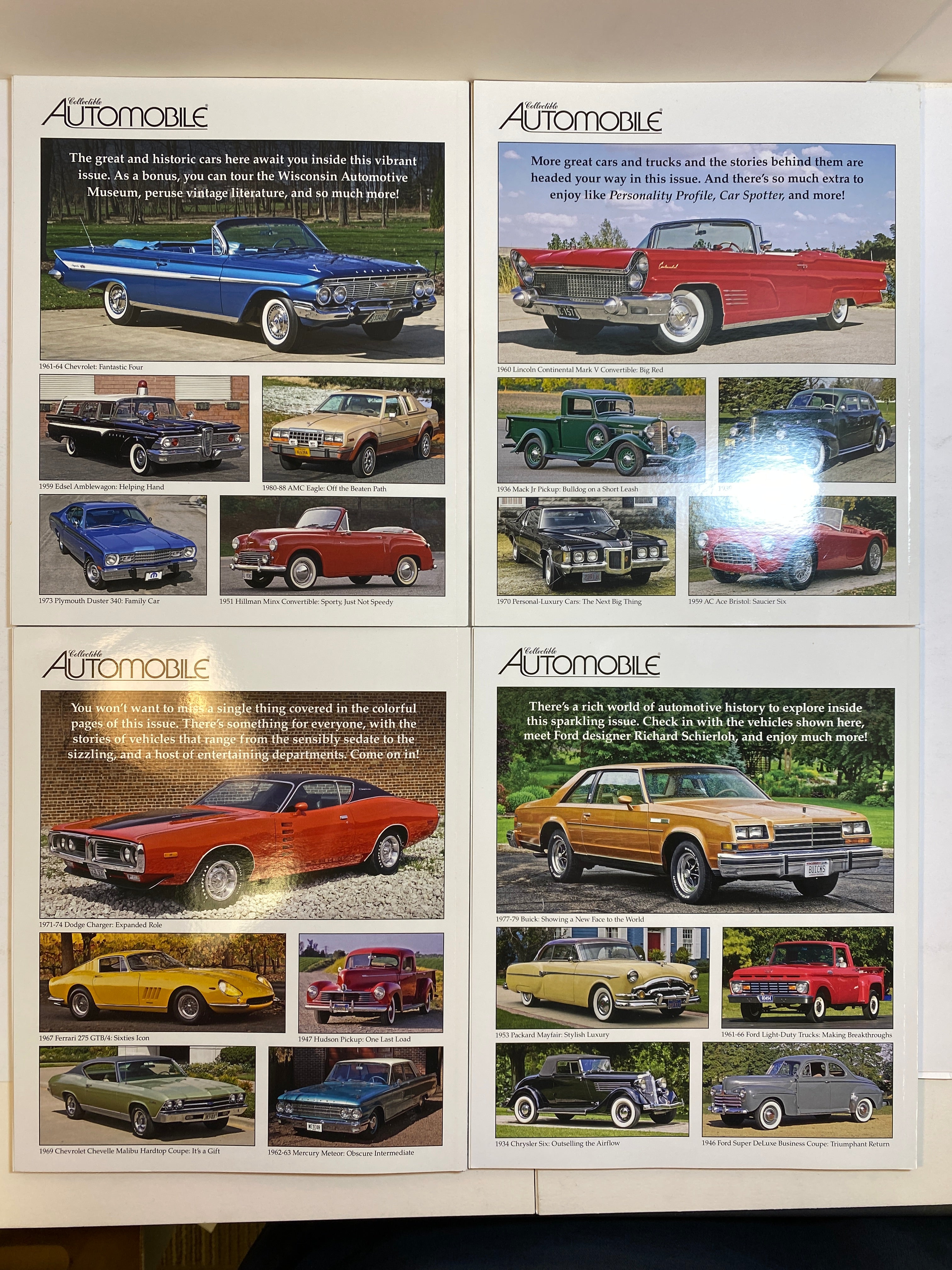Lot of 16 Collectible Automobile Magazine 2017-2019
