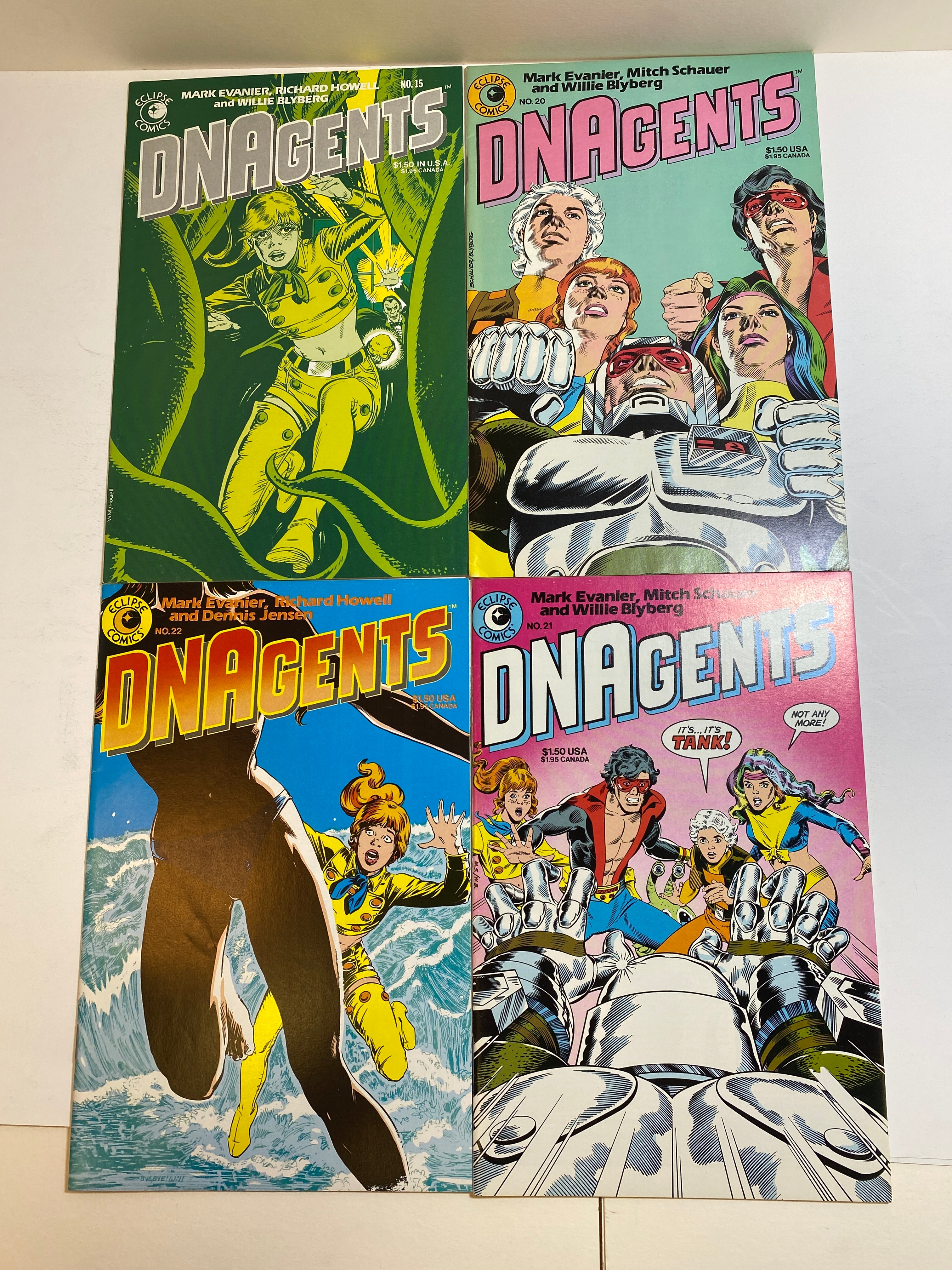 Lot of 16 DNAgents Eclipse Comics 1983-1986