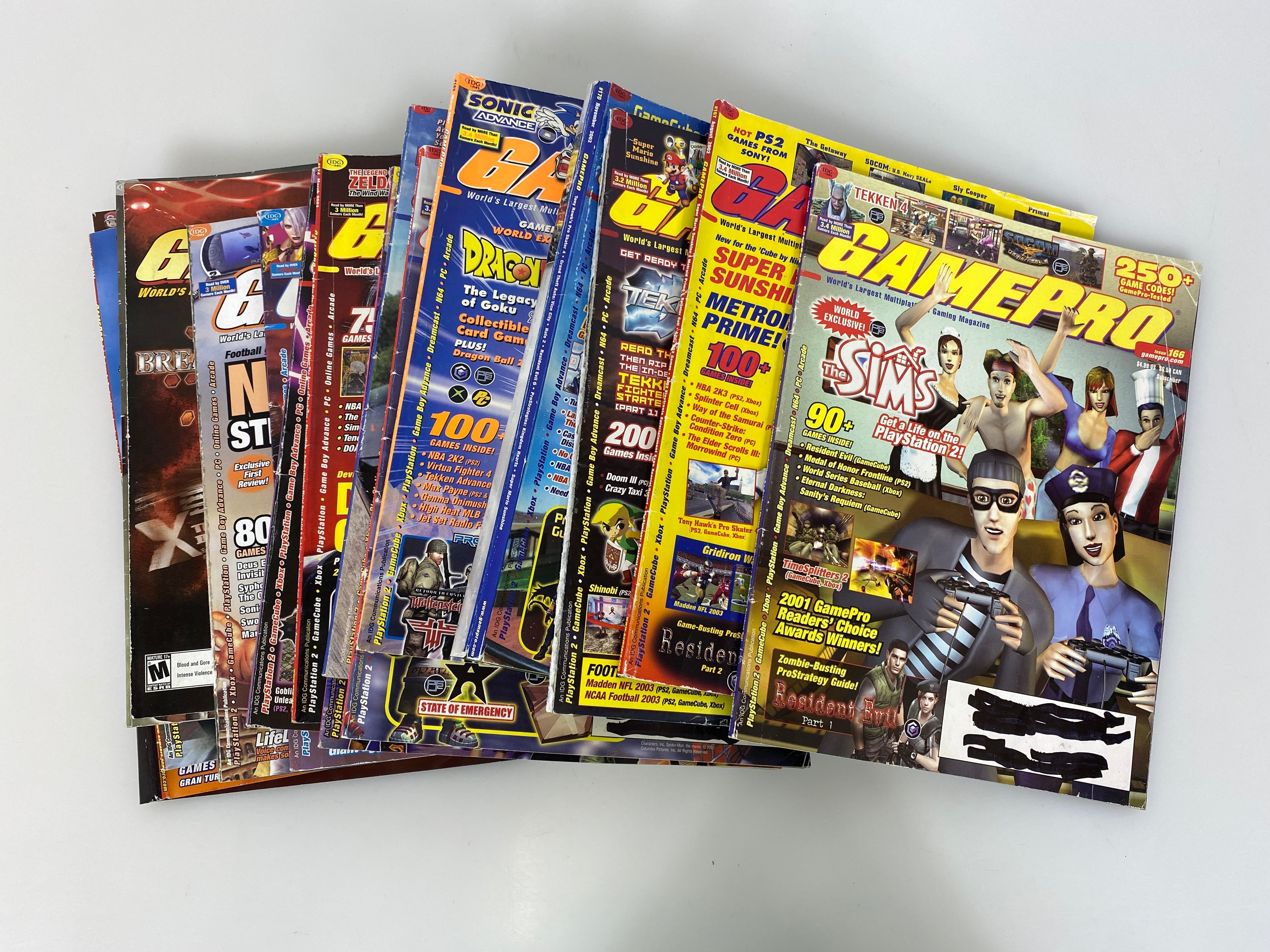Lot of 16 Game Pro Magazines 2001-2005